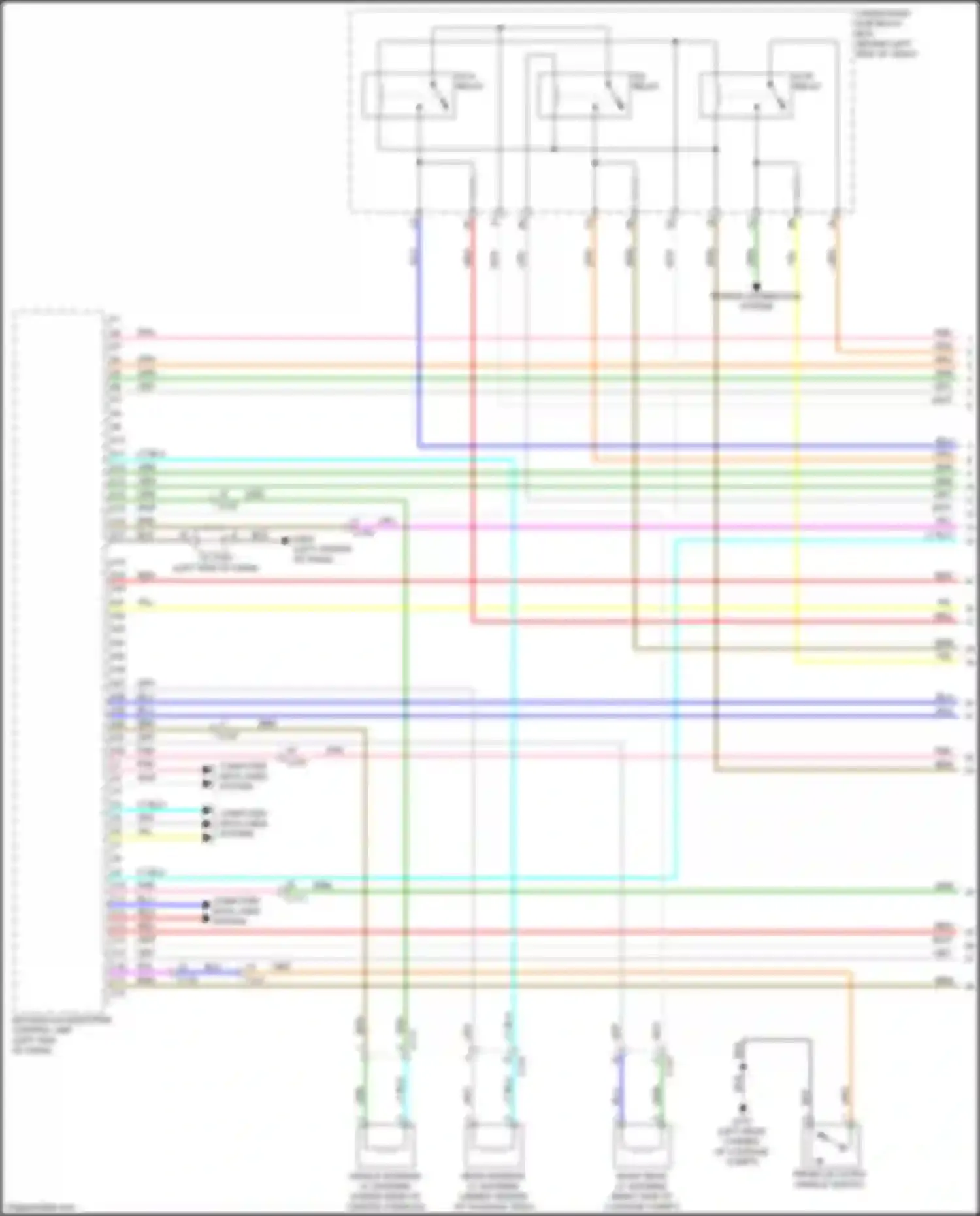 Car Wiring Diagrams for ILX Acura I facelift (2015-2018): Anti-theft circuit (1 of 6)