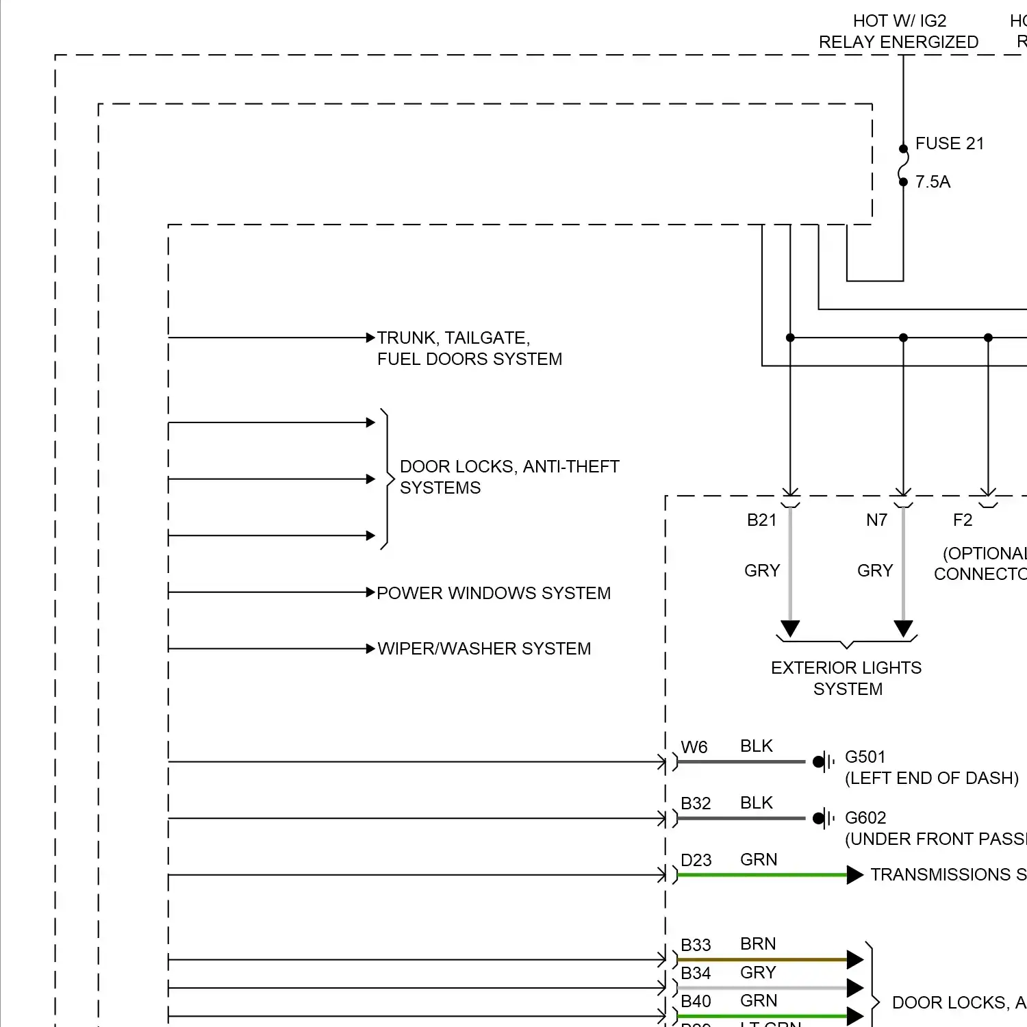 demo - Body control modules circuit (1 of 2) Body control modules circuit (1 of 2)