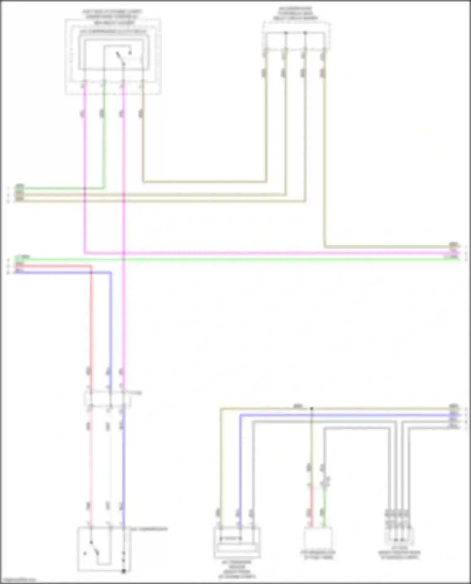 Wiring diagram a/c pressure sensor for Acura ILX I facelift (2015-2018) (1 of 3)