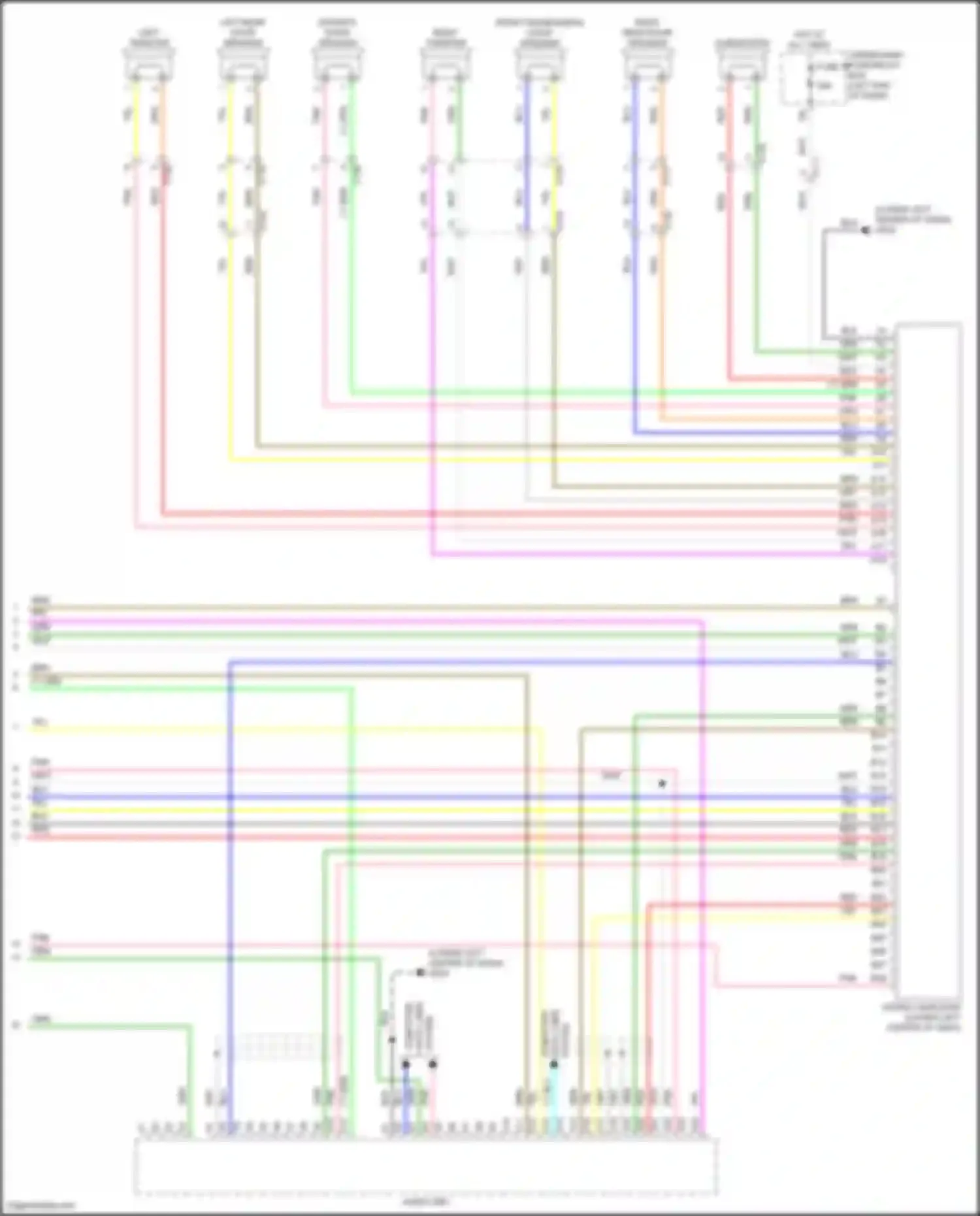 Wiring diagram audio unit for Acura ILX I facelift (2015-2018) (10 of 12)