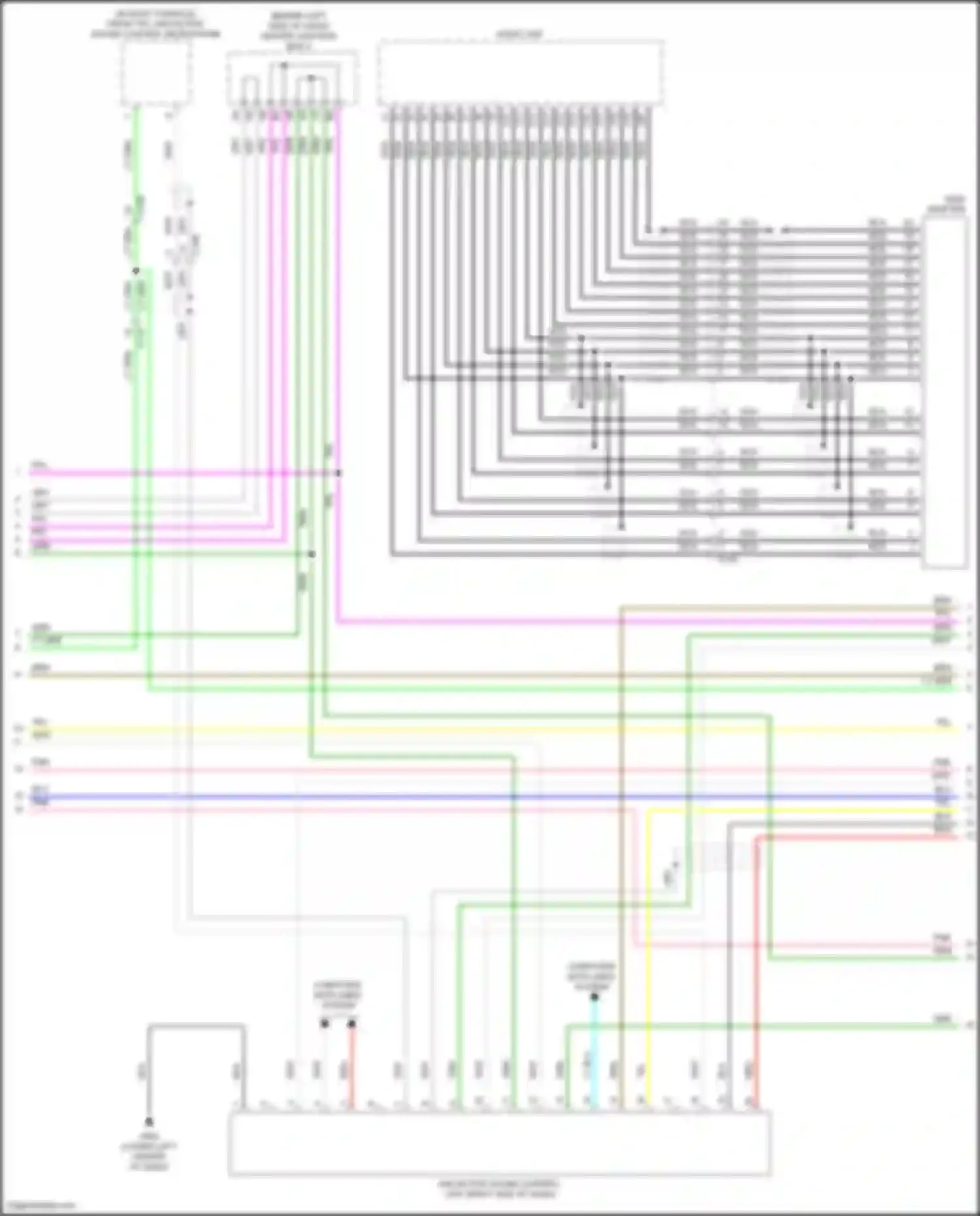 Wiring diagram center junction box 2 for Acura ILX I facelift (2015-2018) (17 of 17)