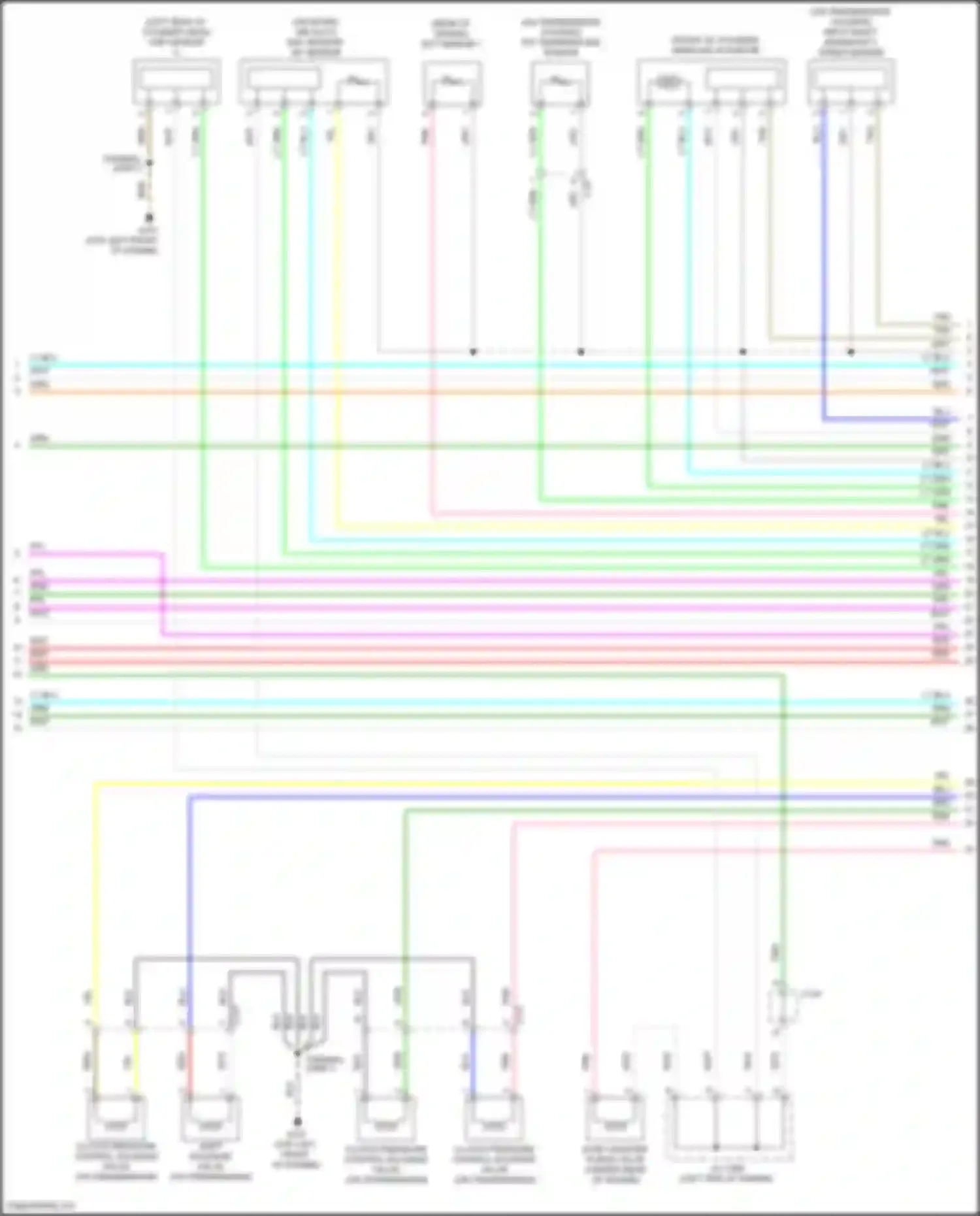Wiring diagram clutch pressure control solenoid valve e for Acura ILX I facelift (2015-2018) (3 of 3)
