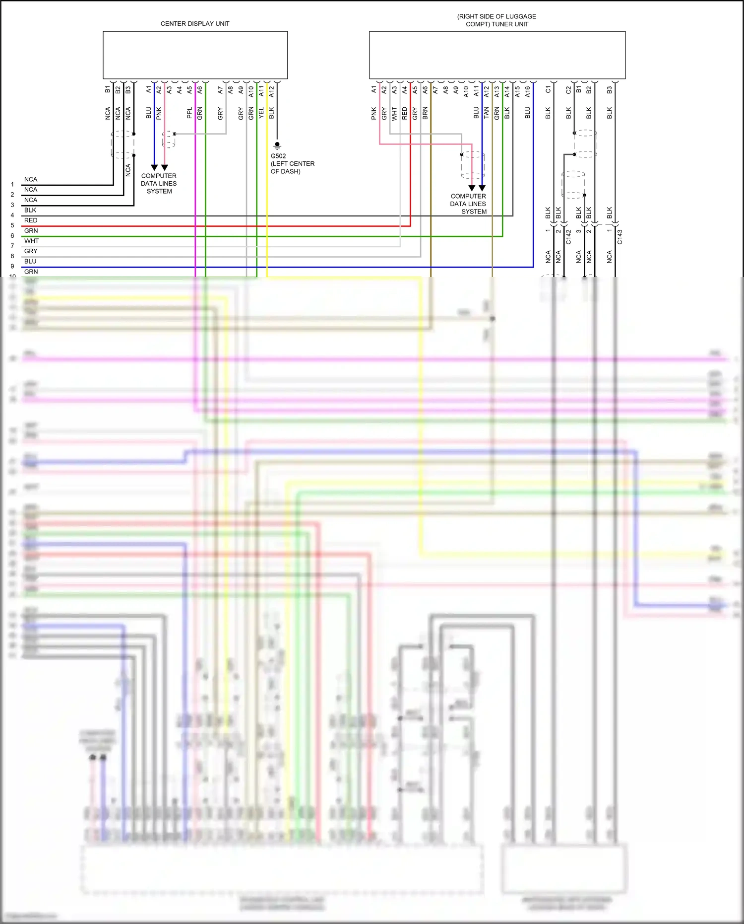 Acura ILX I facelift (2015-2018) computer data lines system wiring diagram  (30 of 73)