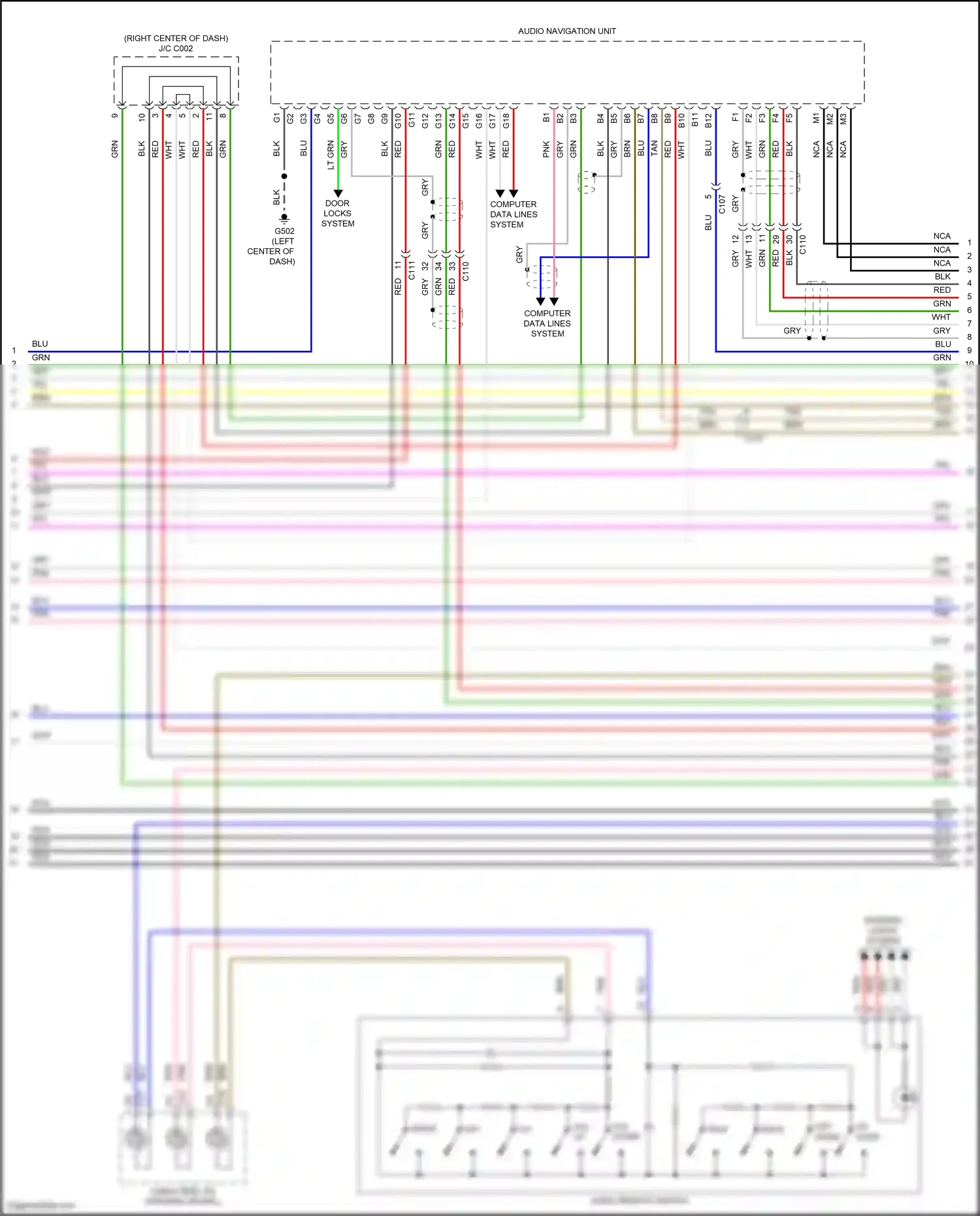 Acura ILX I facelift (2015-2018) computer data lines system wiring diagram  (39 of 73)