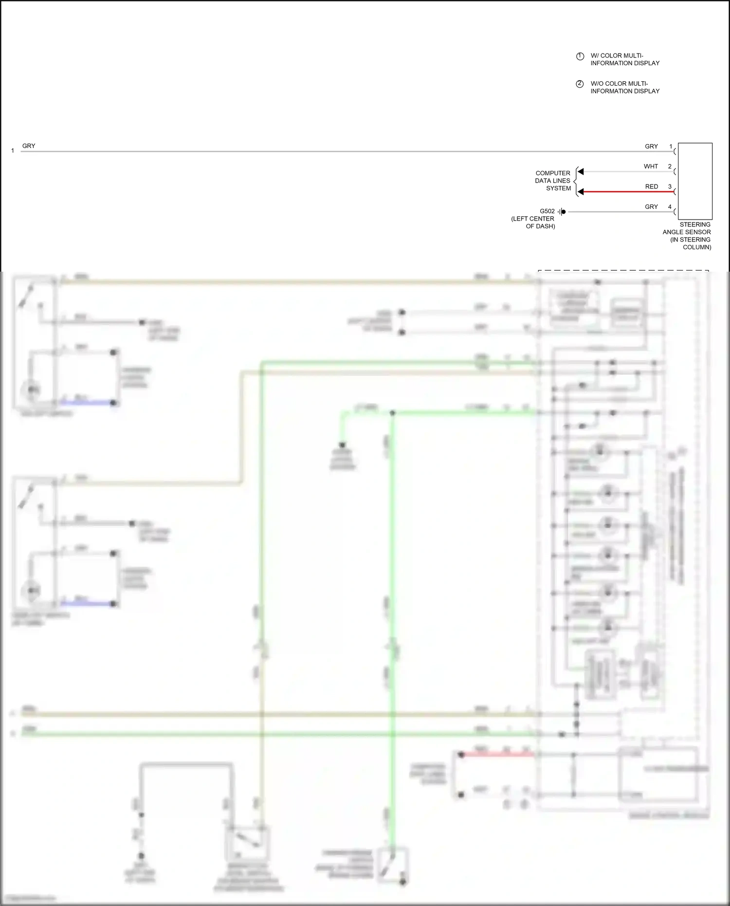Acura ILX I facelift (2015-2018) computer data lines system wiring diagram  (22 of 73)