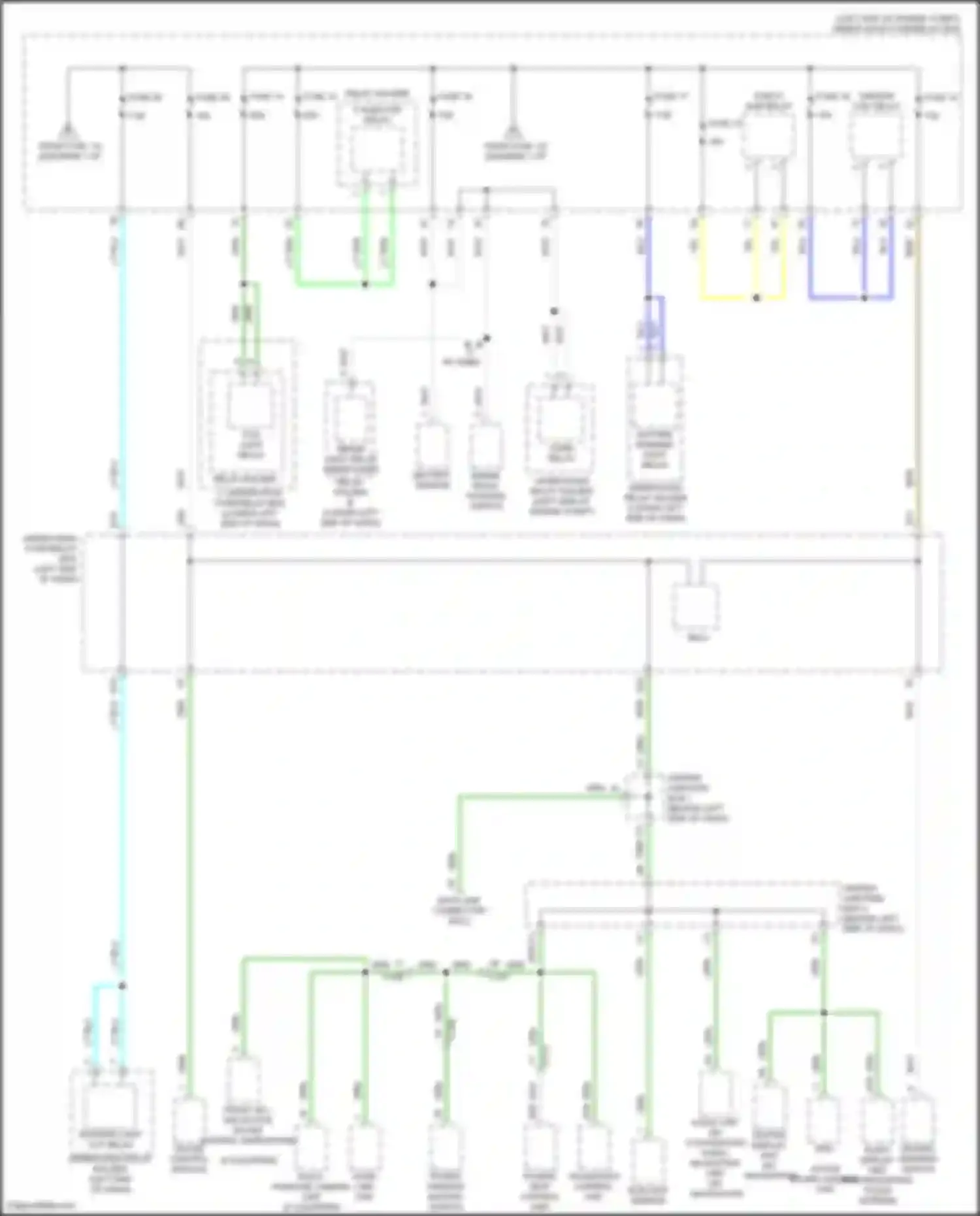 Wiring diagram fog light relay for Acura ILX I facelift (2015-2018) (2 of 2)