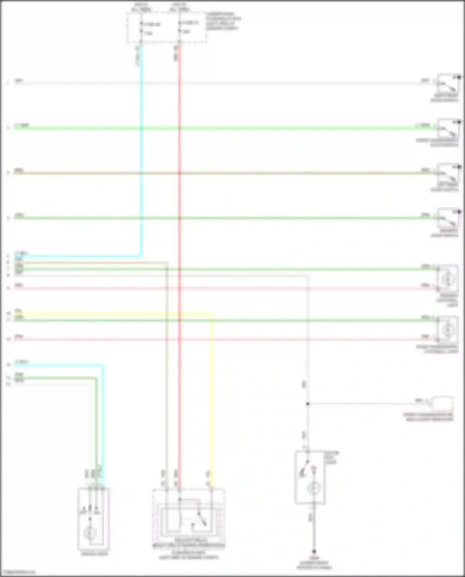 Wiring diagram fuse 28 for Acura ILX I facelift (2015-2018) (1 of 4)