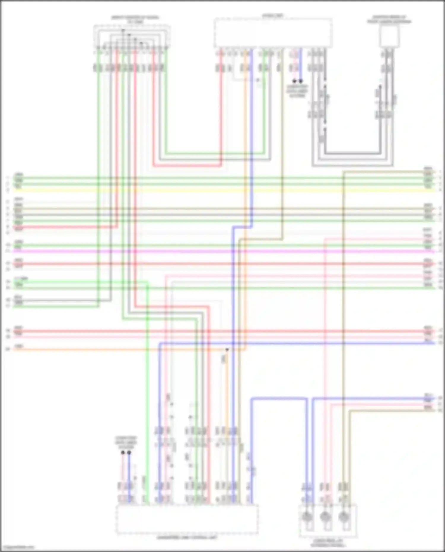 Wiring diagram handsfree- link control unit for Acura ILX I facelift (2015-2018) (2 of 3)