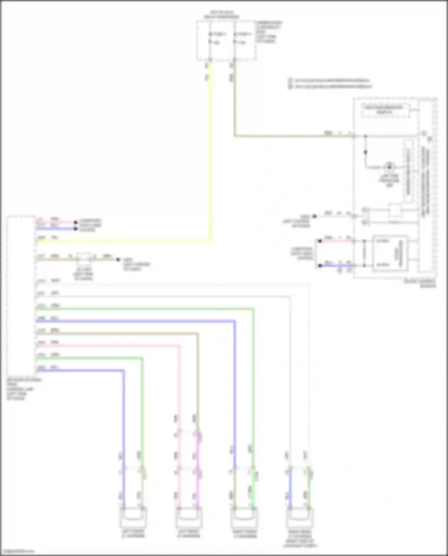 Wiring diagram multi-information display for Acura ILX I facelift (2015-2018) (2 of 2)