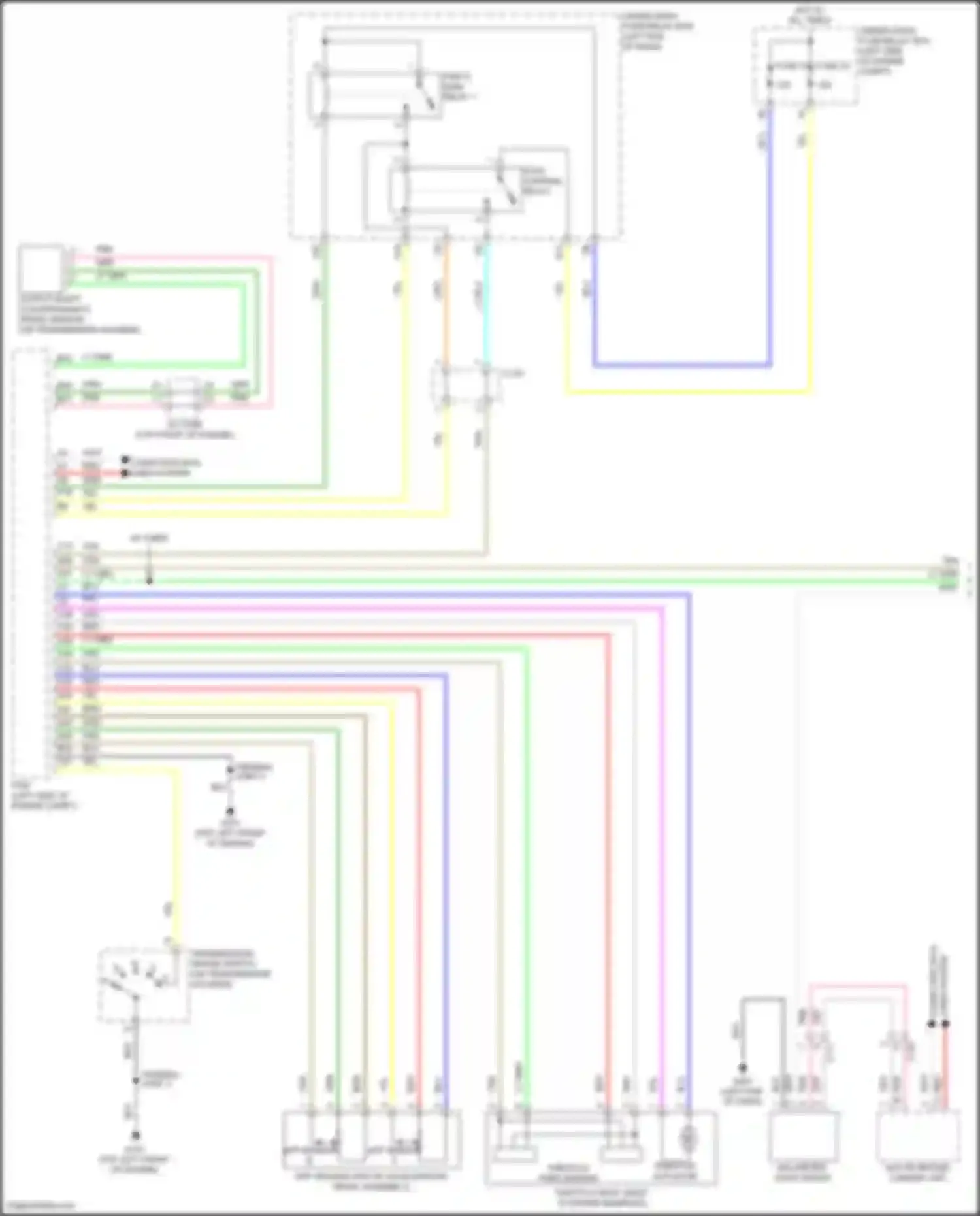 Wiring diagram multipurpose camera unit for Acura ILX I facelift (2015-2018) (2 of 5)