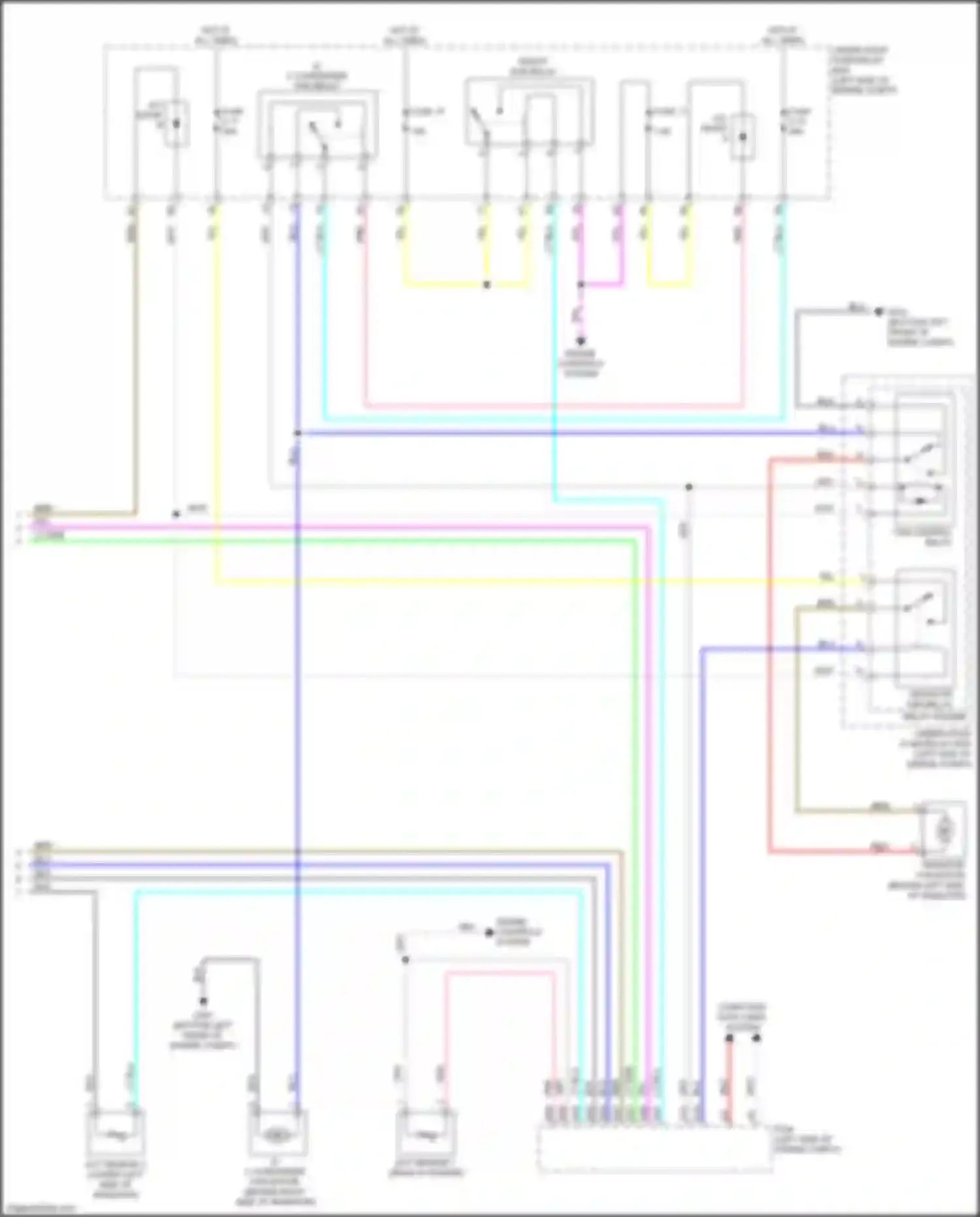 Wiring diagram pgm-fi sub- relay for Acura ILX I facelift (2015-2018) (1 of 4)
