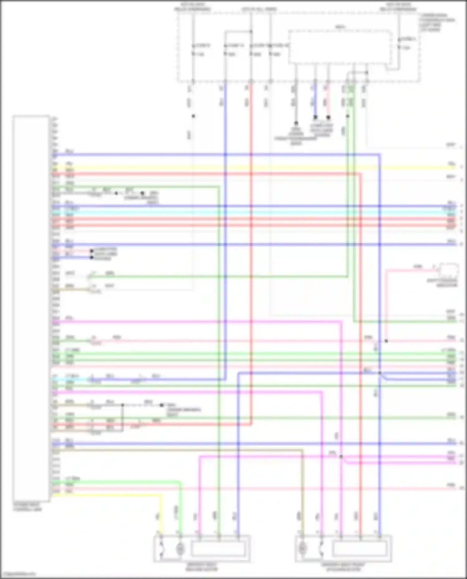 Wiring diagram red for Acura ILX I facelift (2015-2018) (85 of 107)