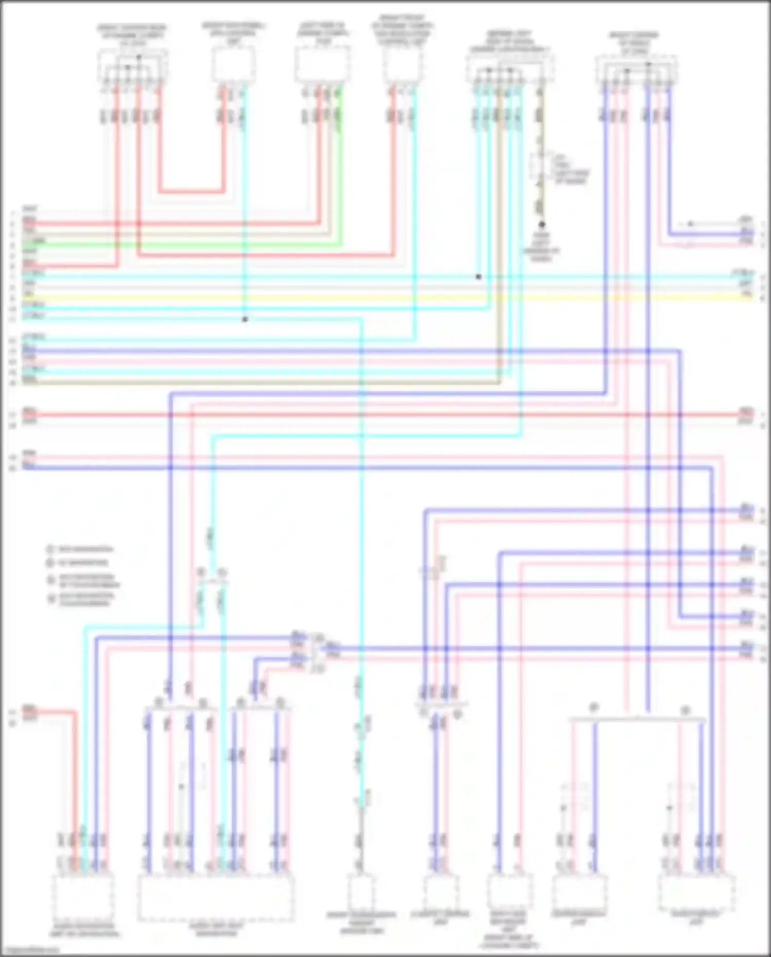 Wiring diagram red for Acura ILX I facelift (2015-2018) (13 of 107)