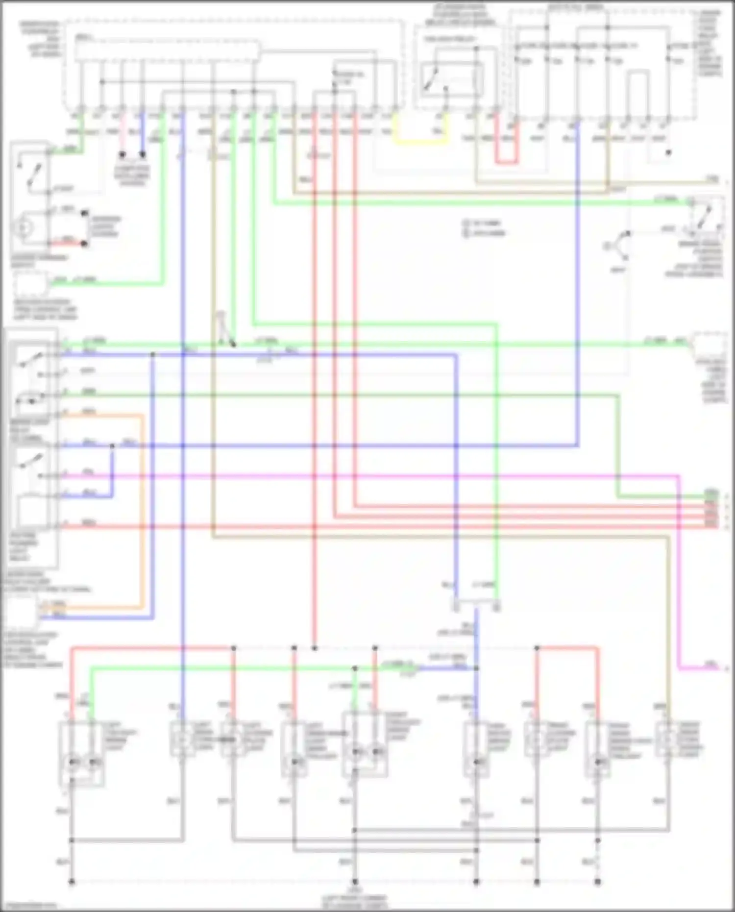 Wiring diagram red for Acura ILX I facelift (2015-2018) (72 of 107)