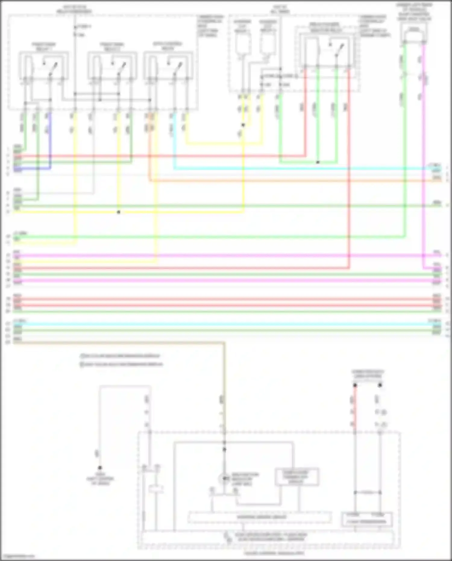 Wiring diagram relay holder c for Acura ILX I facelift (2015-2018) (1 of 1)