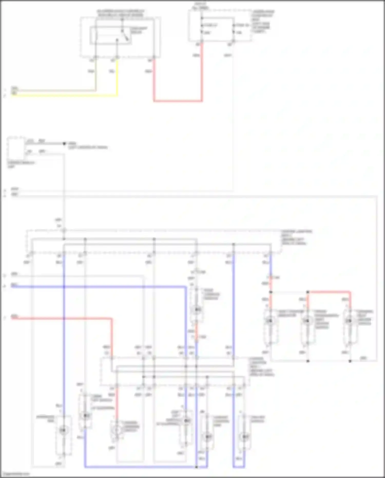 Wiring diagram roof console module for Acura ILX I facelift (2015-2018) (6 of 8)