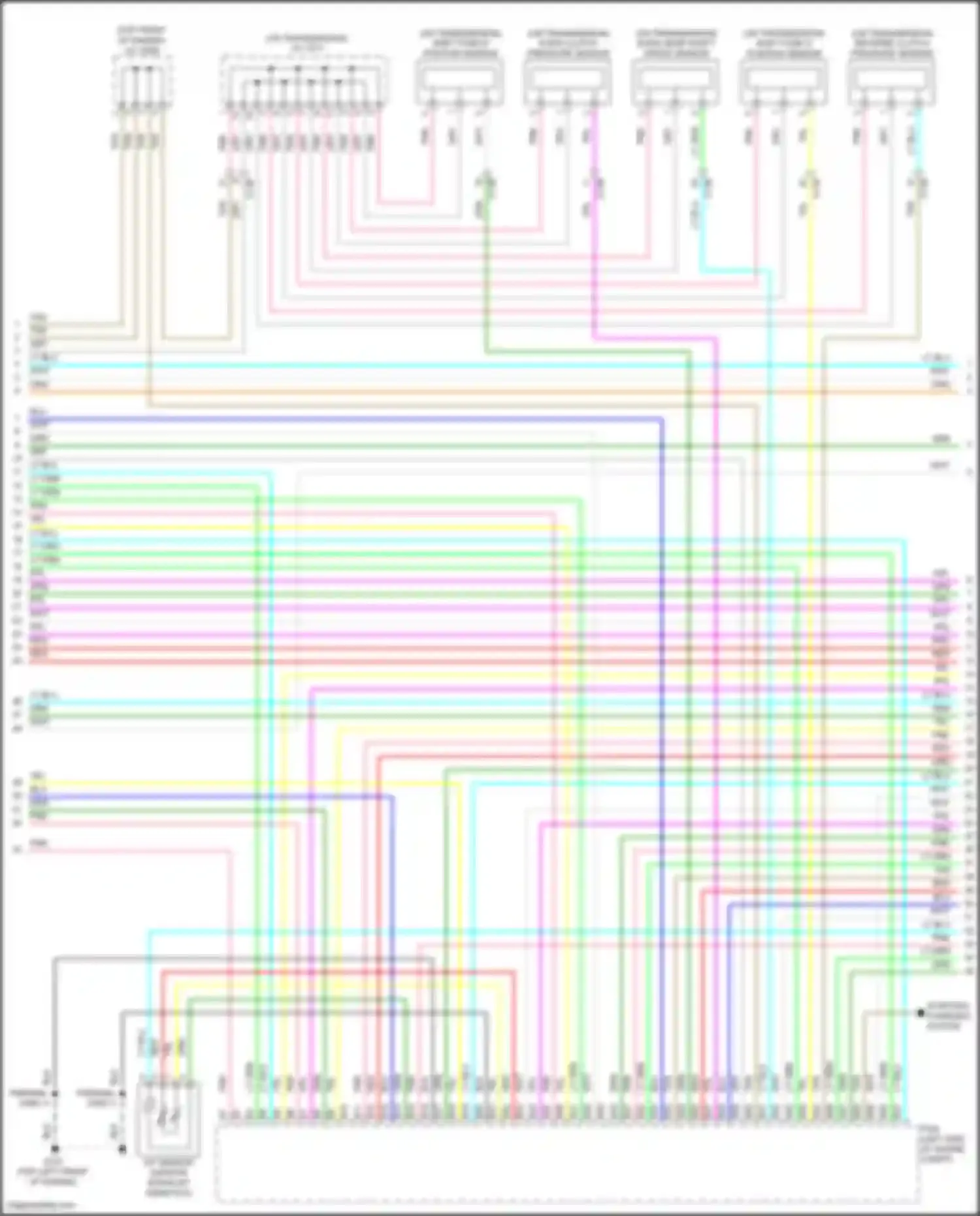 Wiring diagram shift fork b position sensor for Acura ILX I facelift (2015-2018) (2 of 2)