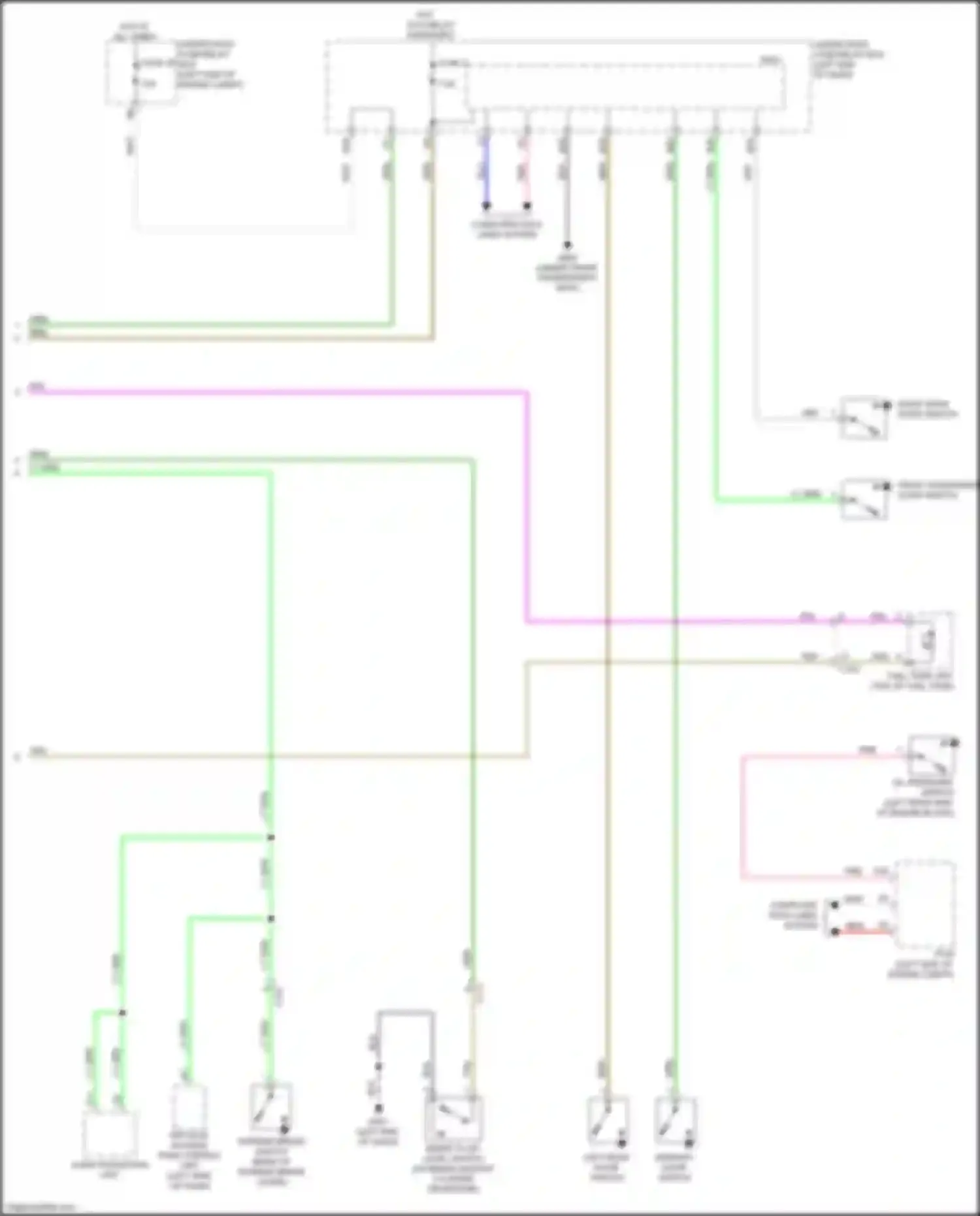 Wiring diagram under-hood fuse/relay box for Acura ILX I facelift (2015-2018) (13 of 53)