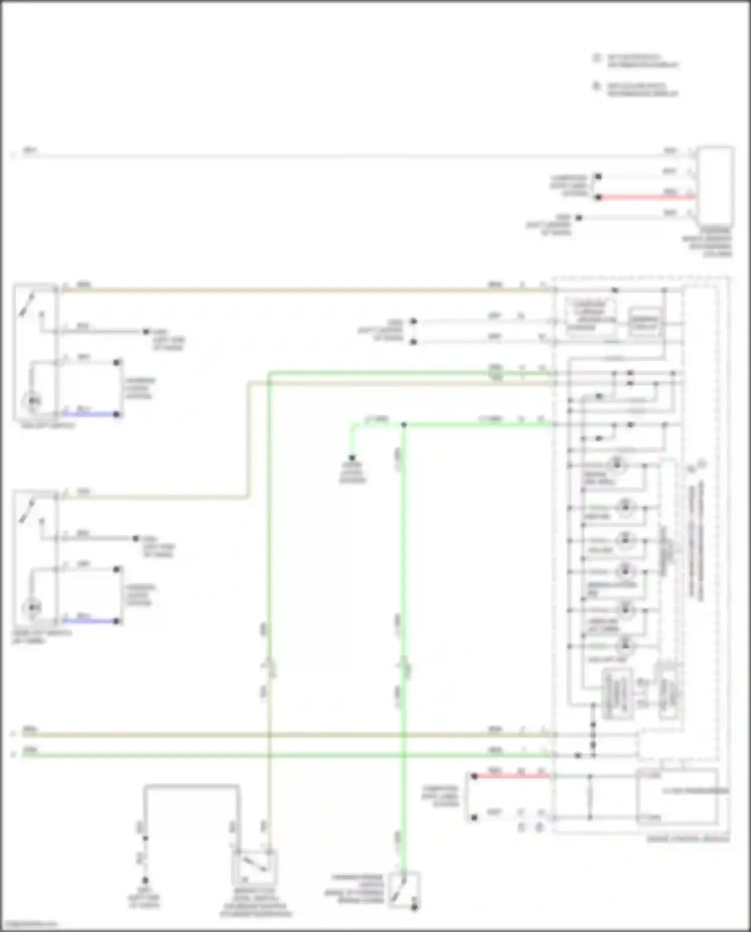 Wiring diagram warning drive for Acura ILX I facelift (2015-2018) (1 of 1)