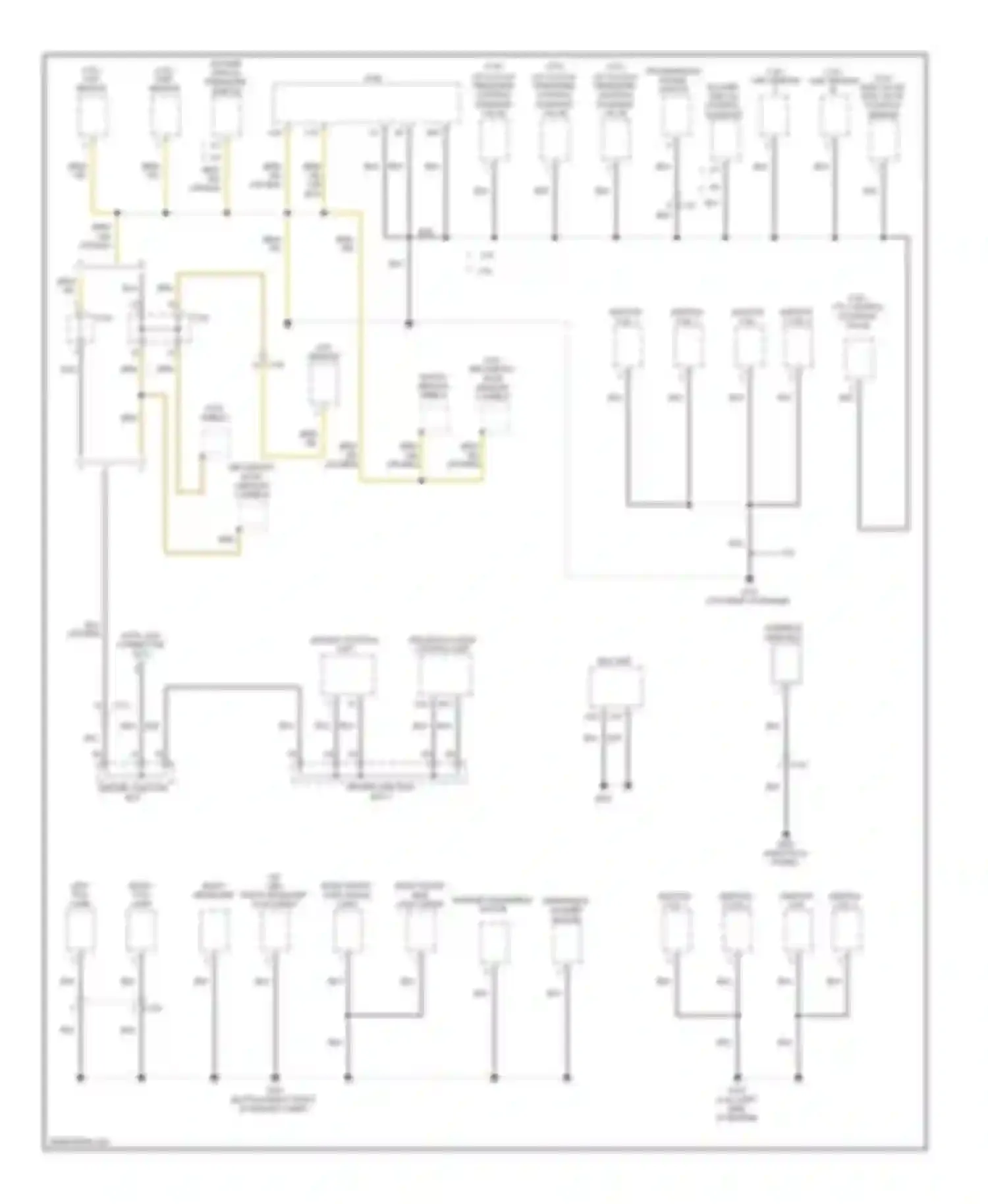 ILX Acura I (2012-2015): Ground distribution circuit, except hybrid (2 of 4)