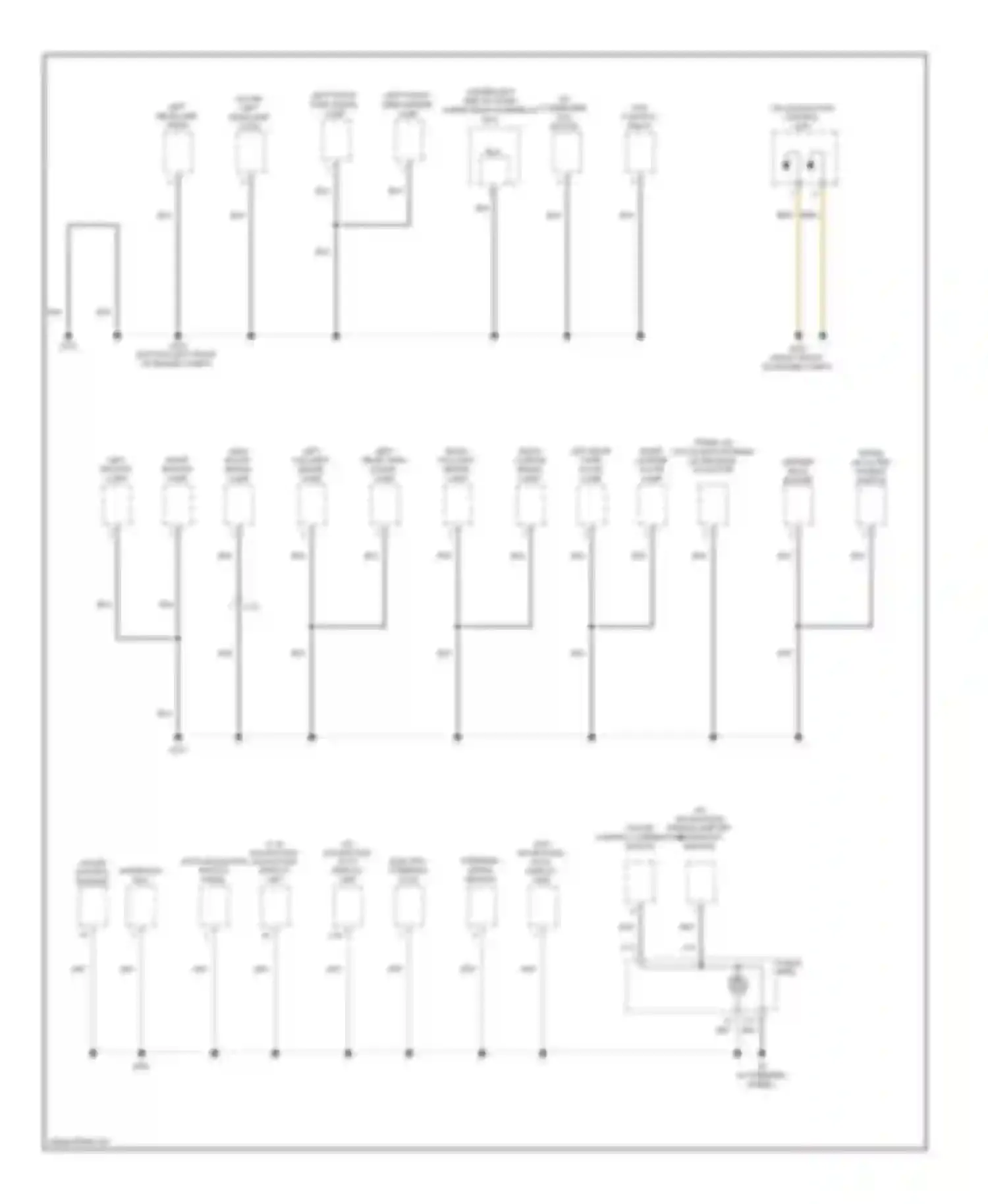 ILX Acura I (2012-2015): Ground distribution circuit, except hybrid (3 of 4)