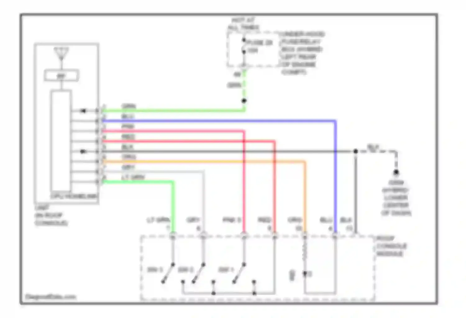 ILX Acura I (2012-2015): Home link remote control circuit