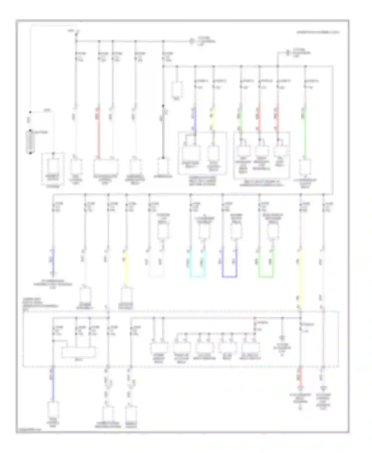 ILX Acura I (2012-2015): Power distribution circuit, except hybrid (1 of 6)