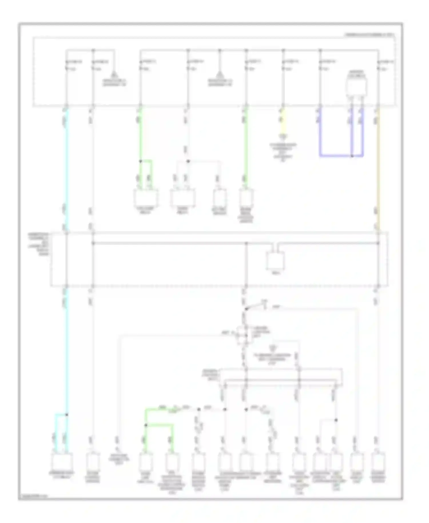 ILX Acura I (2012-2015): Power distribution circuit, except hybrid (2 of 6)