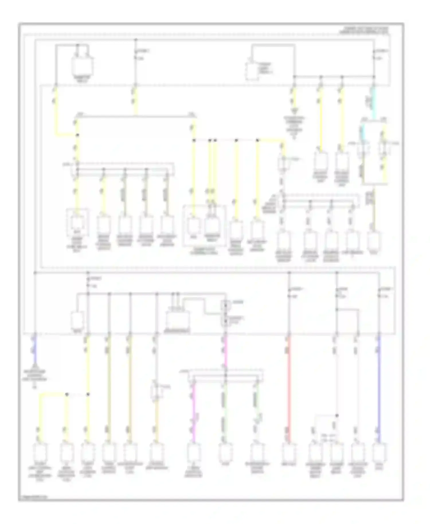 ILX Acura I (2012-2015): Power distribution circuit, except hybrid (4 of 6)