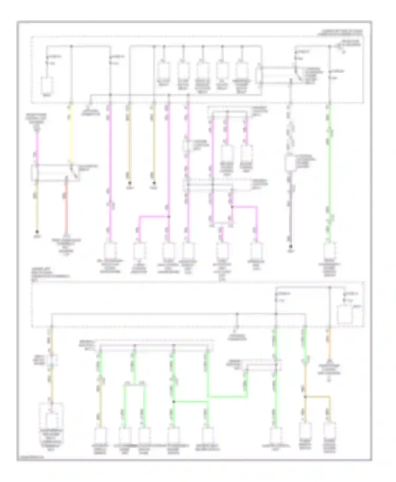 ILX Acura I (2012-2015): Power distribution circuit, except hybrid (5 of 6)