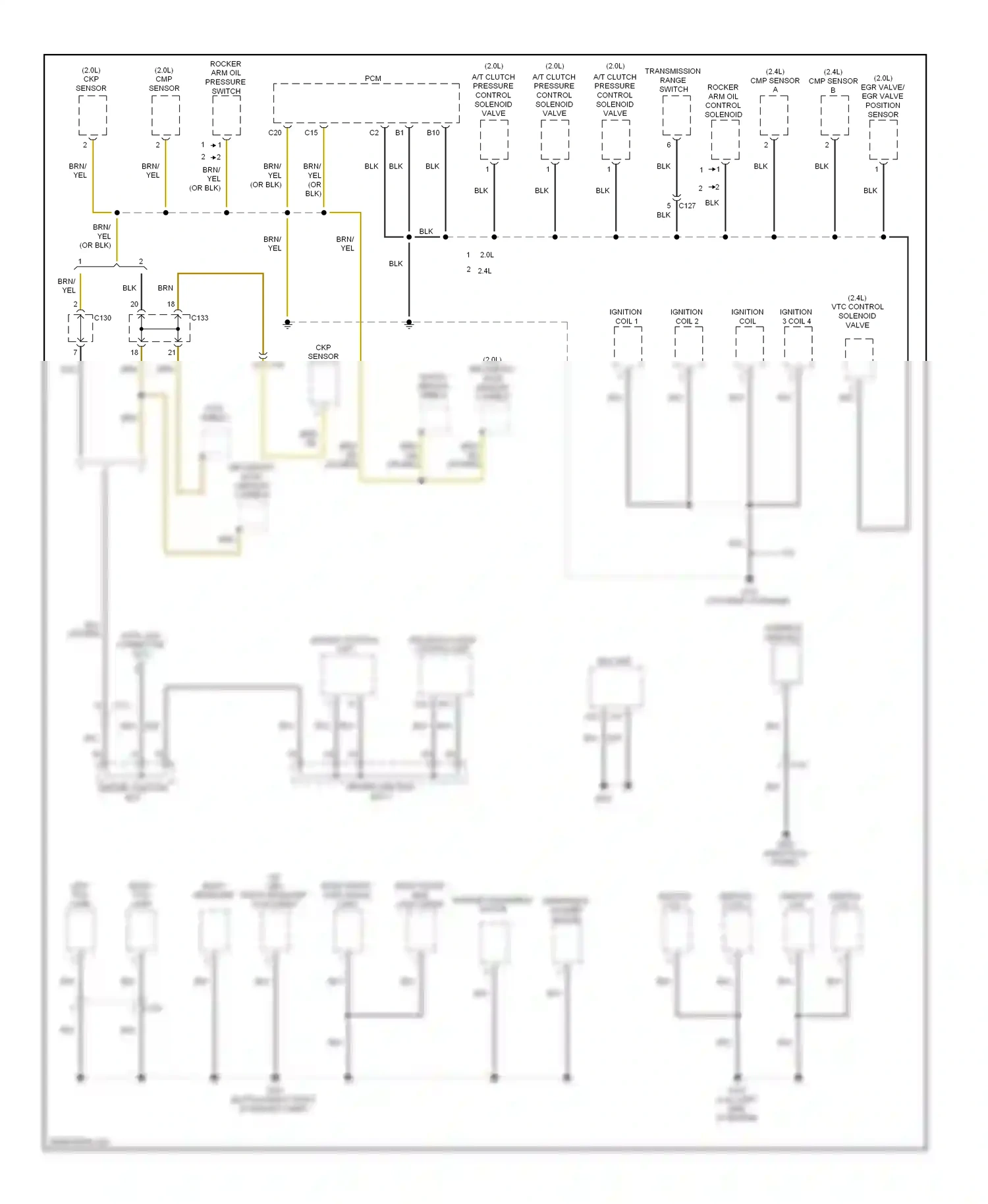 Acura ILX I (2012-2015) (2.0l) cmp sensor wiring diagram  (1 of 1)