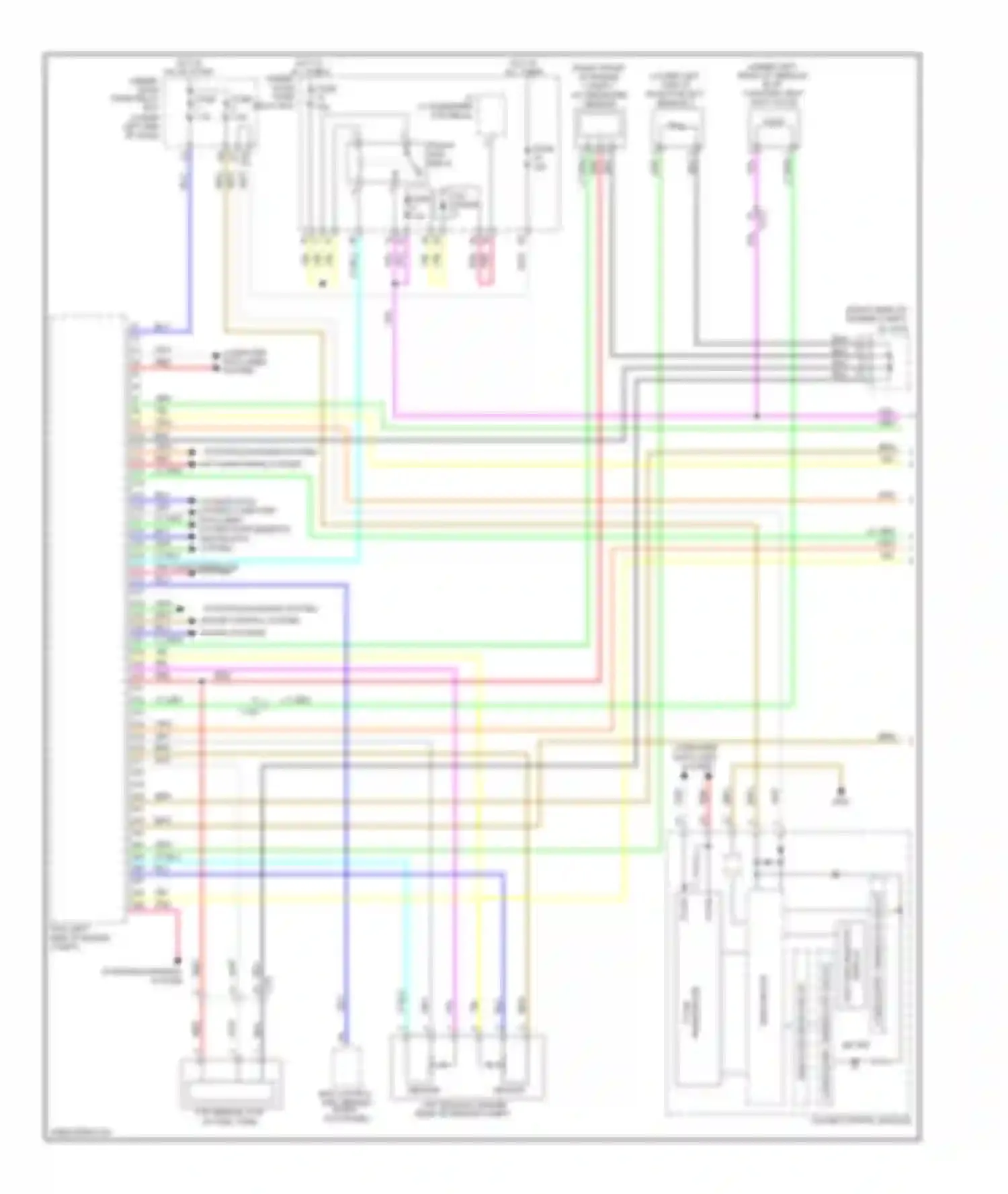 Wiring diagram cruise control system, sound systems for Acura ILX I (2012-2015) (1 of 1)