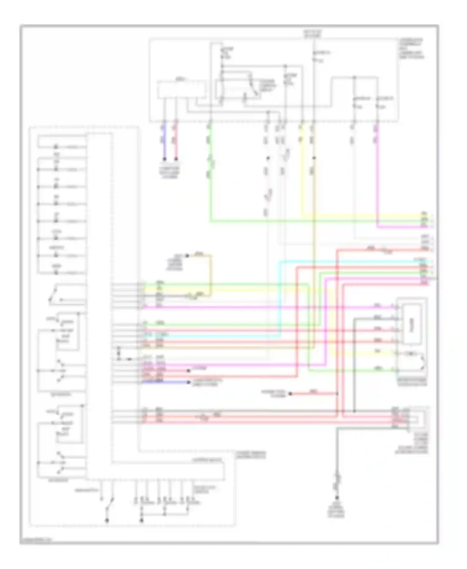 Wiring diagram door lock switch for Acura ILX I (2012-2015) (1 of 1)