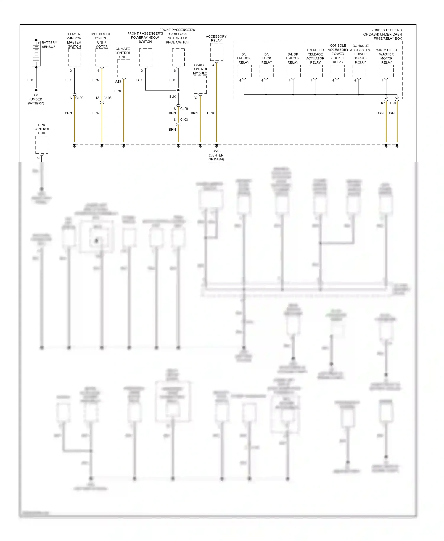 Acura ILX I (2012-2015) engine wiring diagram  (1 of 1)