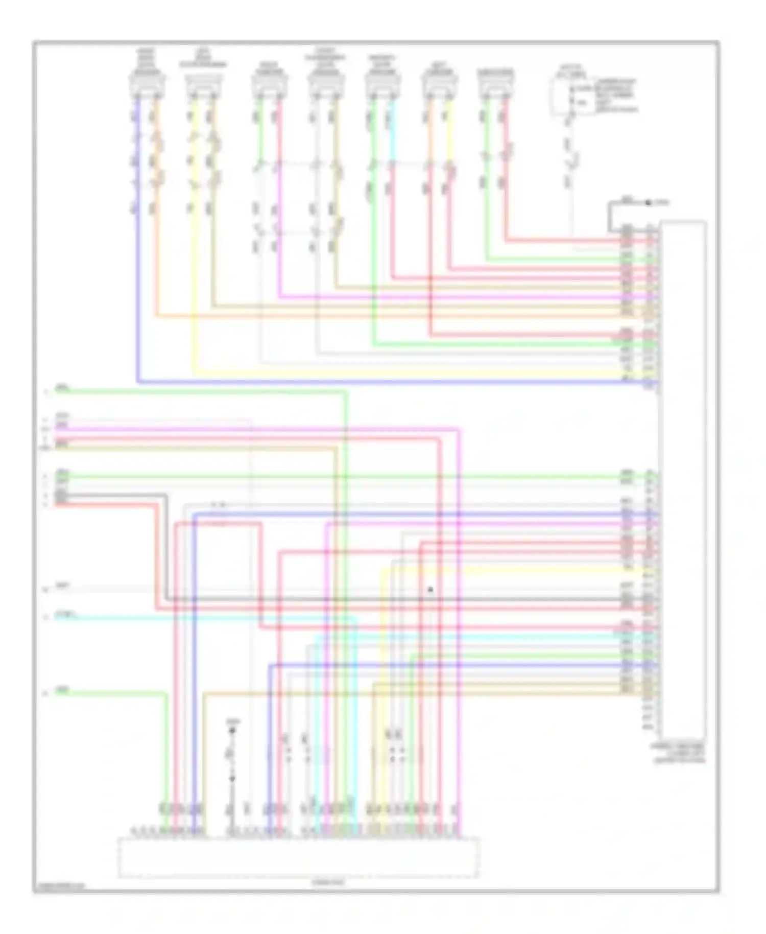 Wiring diagram front passenger's door speaker for Acura ILX I (2012-2015) (1 of 1)