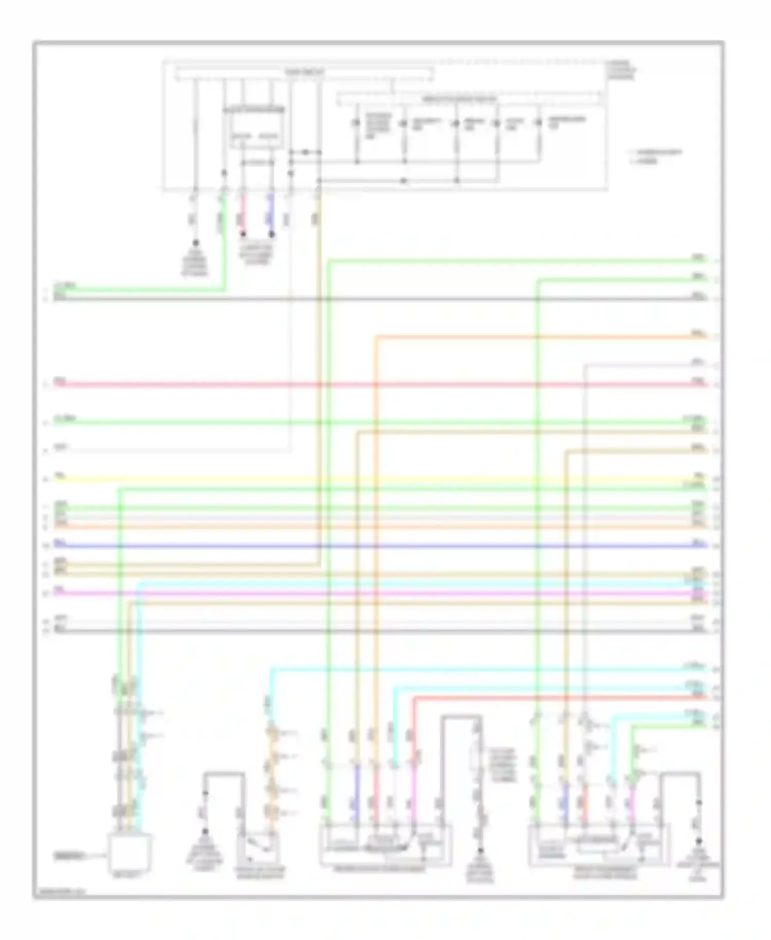 Wiring diagram gauge control module for Acura ILX I (2012-2015) (3 of 37)