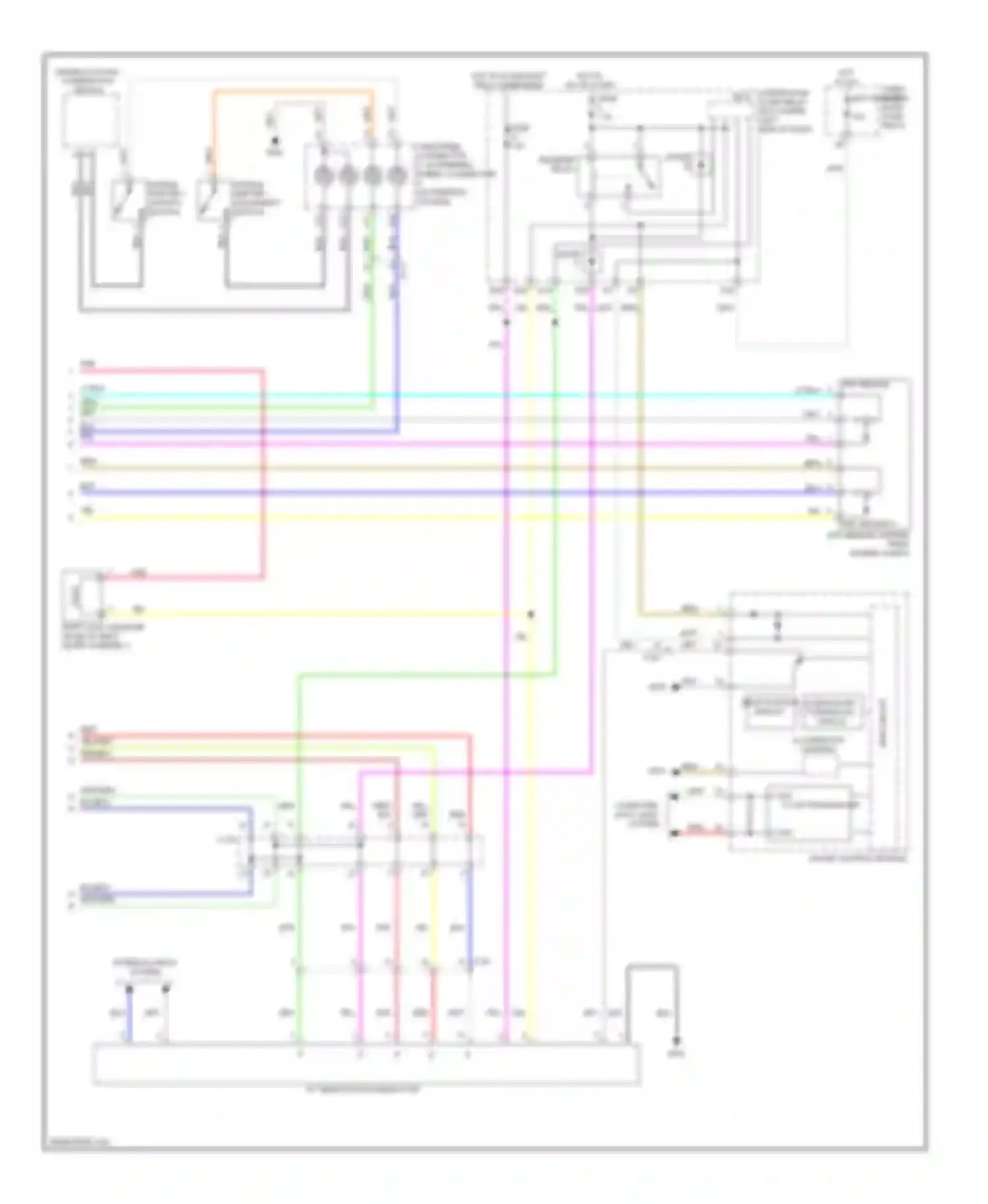 Wiring diagram gear position display for Acura ILX I (2012-2015) (2 of 3)
