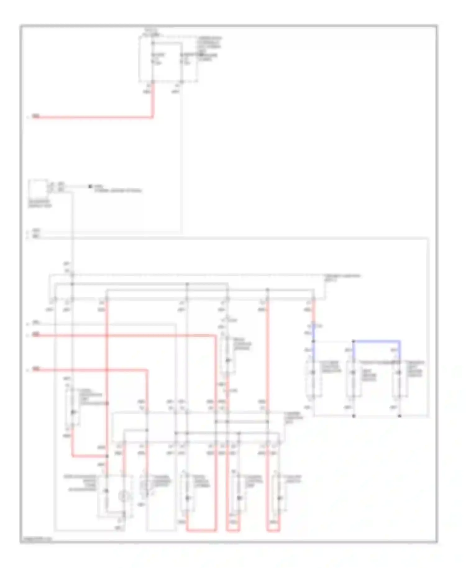 Wiring diagram hazard warning switch for Acura ILX I (2012-2015) (2 of 4)
