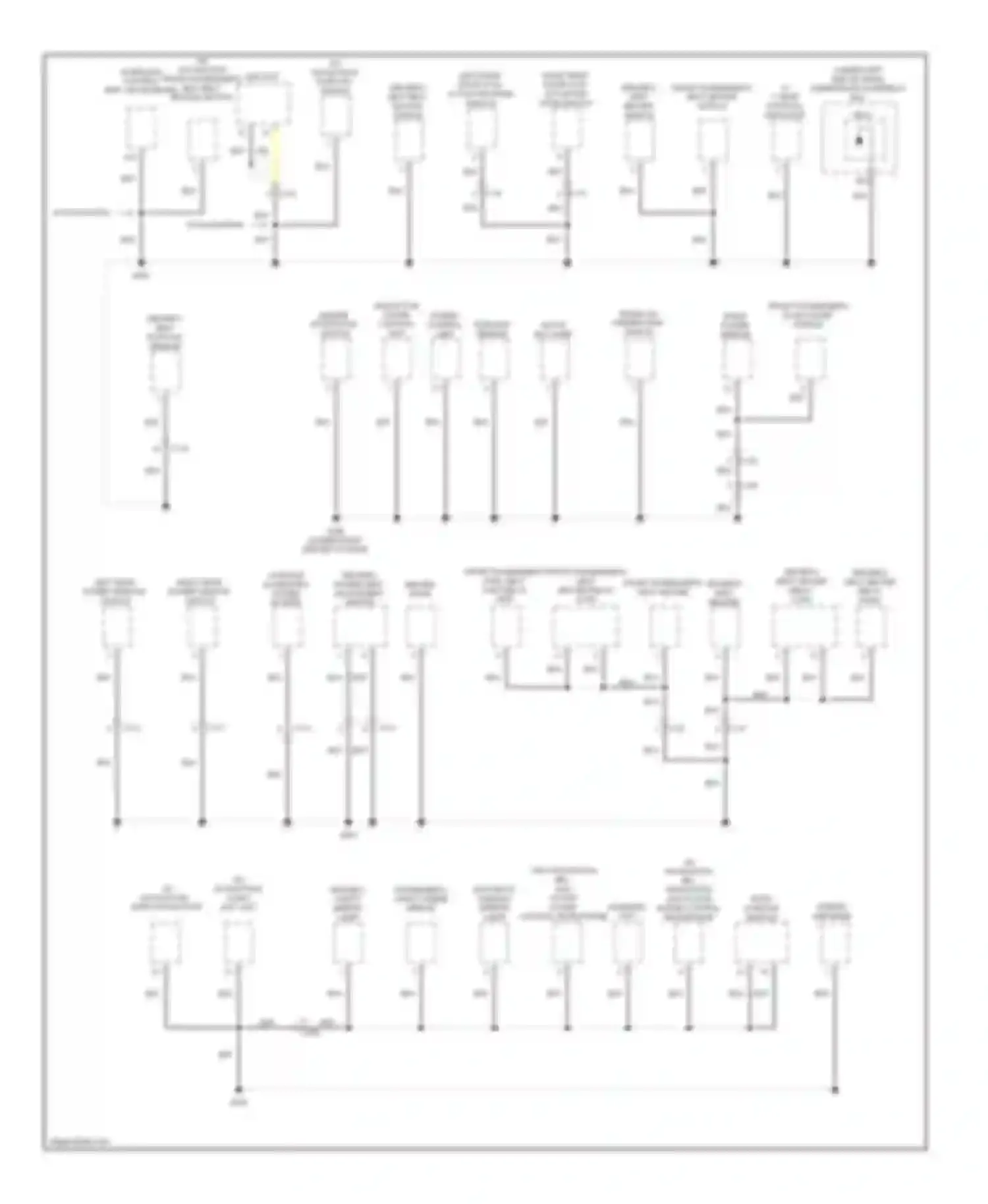 Wiring diagram left rear door lock actuator/ knob switch for Acura ILX I (2012-2015) (1 of 2)