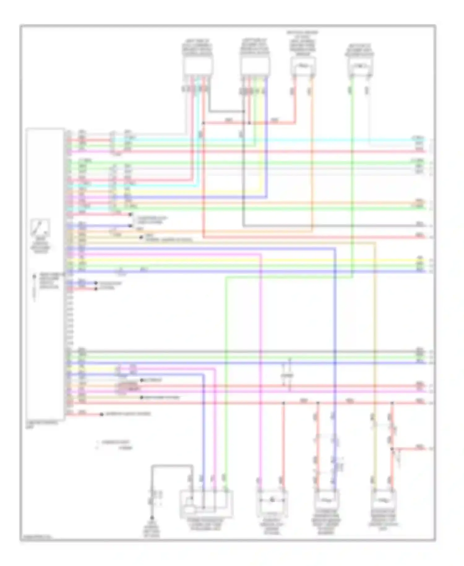 Wiring diagram navigation system for Acura ILX I (2012-2015) (1 of 3)