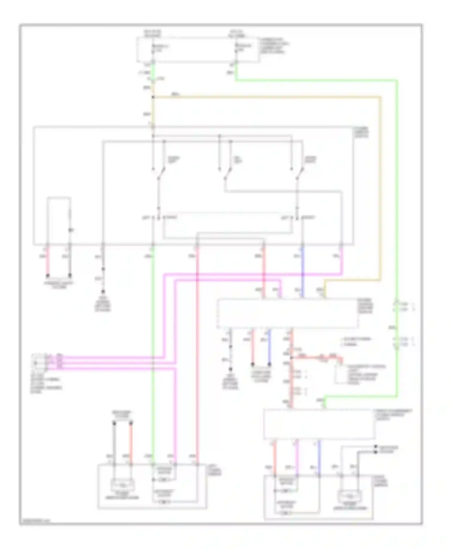 Wiring diagram power mirror defogger for Acura ILX I (2012-2015) (1 of 1)
