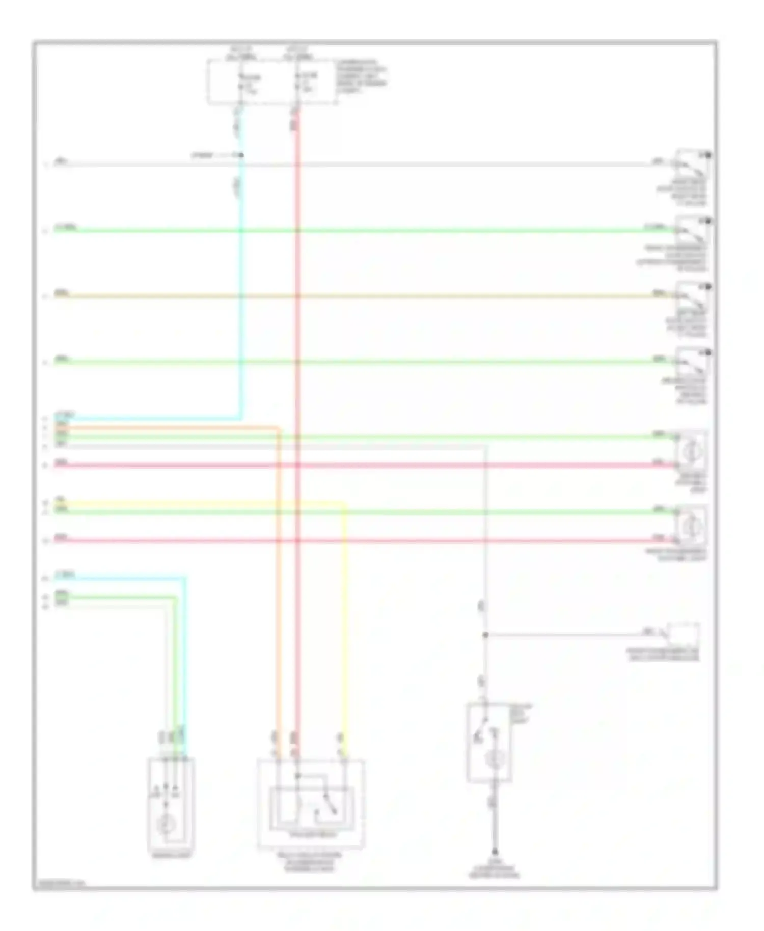 Wiring diagram taillight relay for Acura ILX I (2012-2015) (1 of 3)