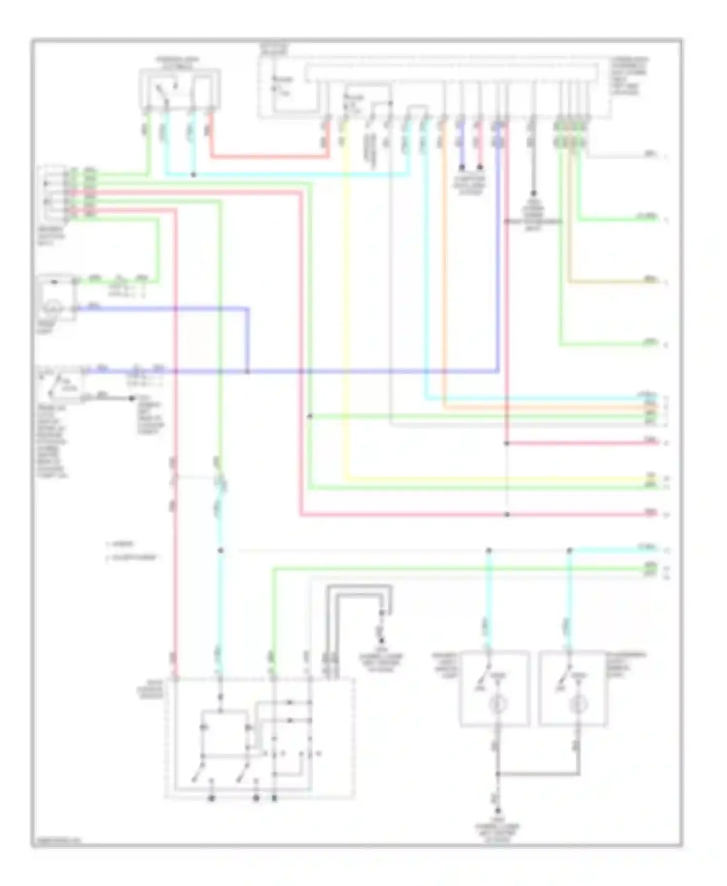 Wiring diagram under-dash fuse/relay box (under micu for Acura ILX I (2012-2015) (1 of 2)