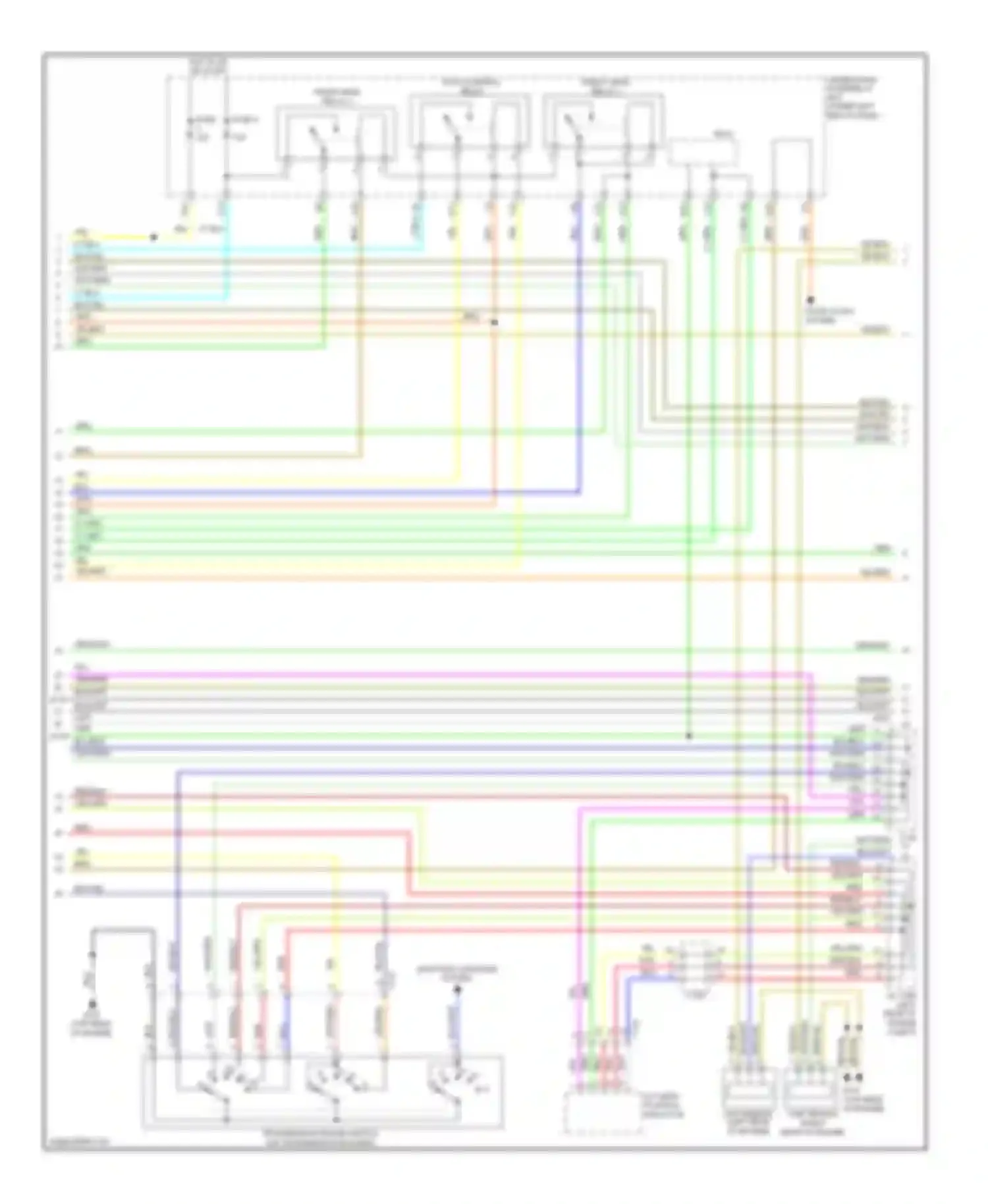 Wiring diagram under-dash fuse/relay box for Acura ILX I (2012-2015) (5 of 5)