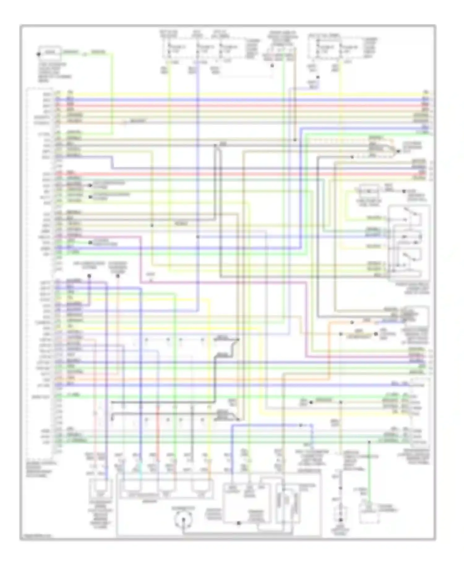 Integra Acura III (1993-2001): Wiring diagram engine performance 1.8l (1 of 2)