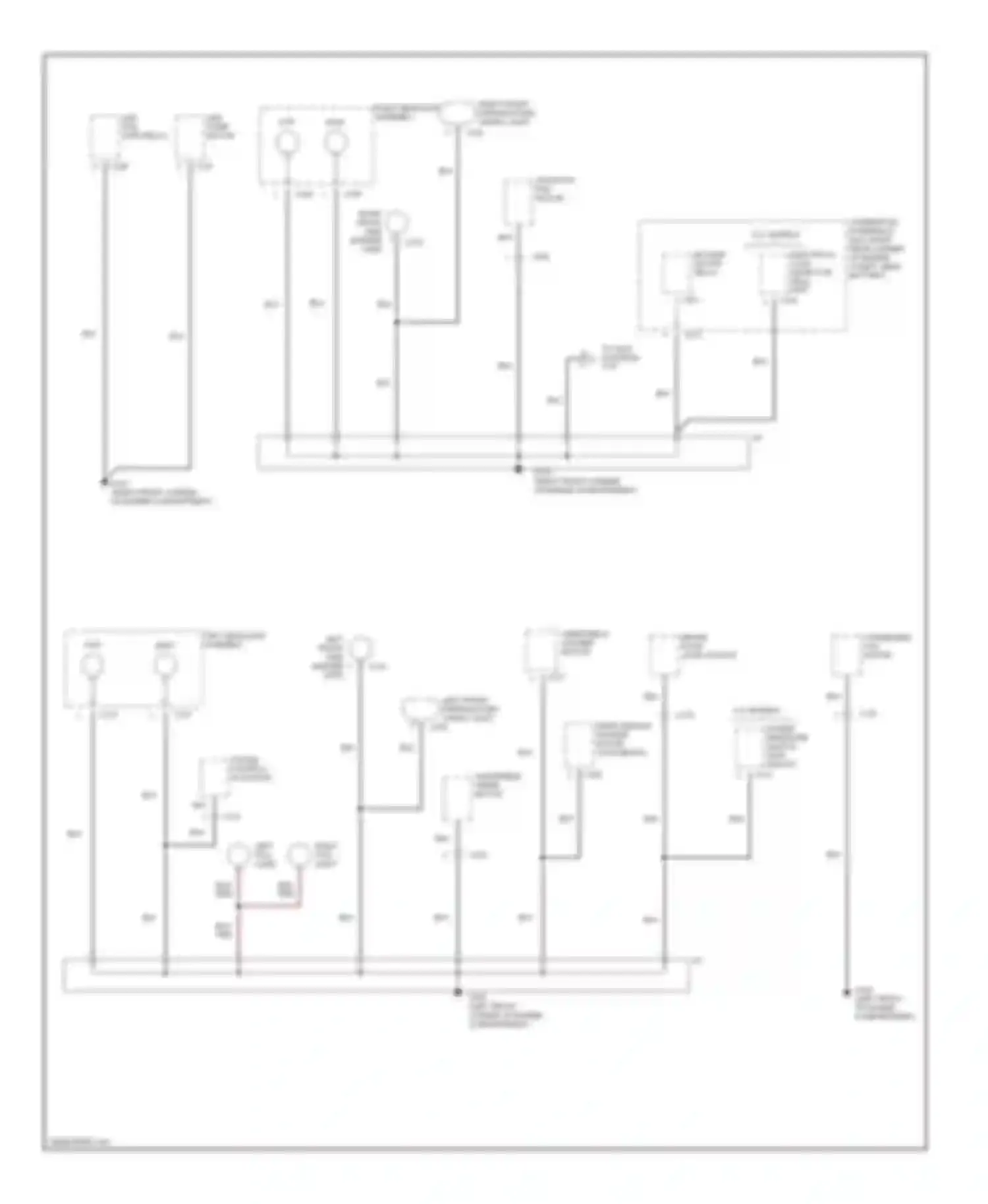 Integra Acura III (1993-2001): Ground distribution circuit (2 of 5)