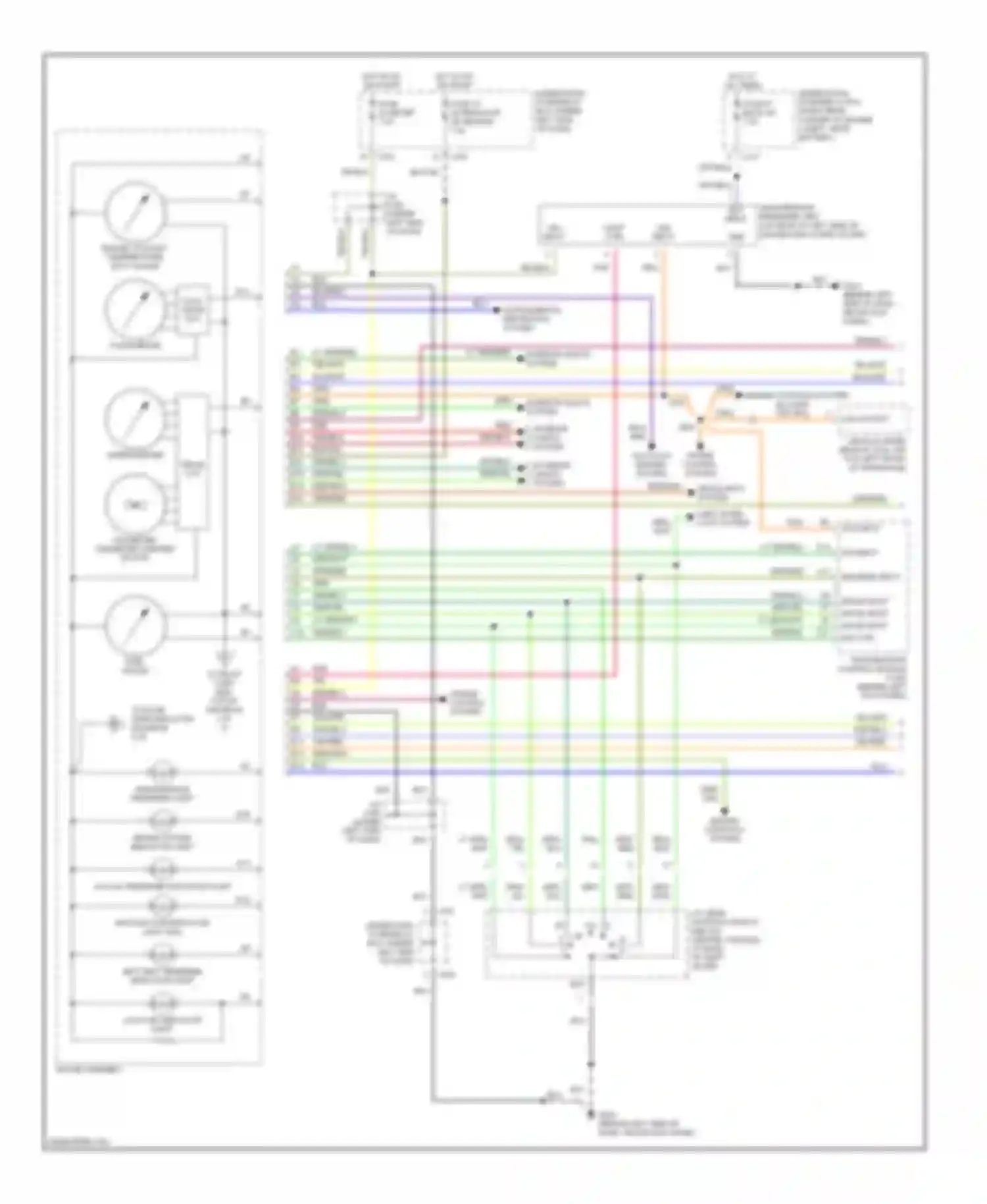 Integra Acura III (1993-2001): Instrument cluster circuit (1 of 2)