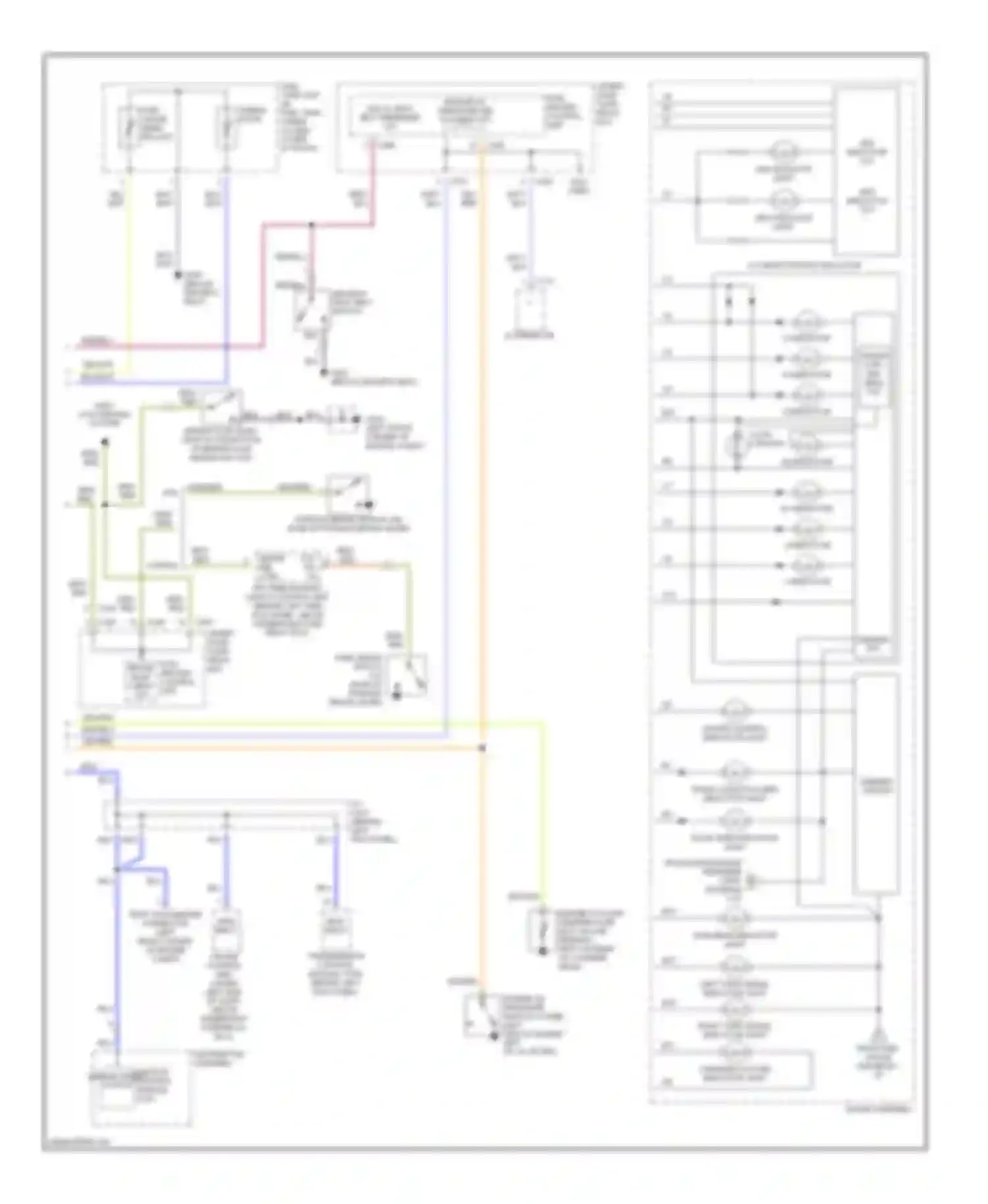 Integra Acura III (1993-2001): Instrument cluster circuit (2 of 2)