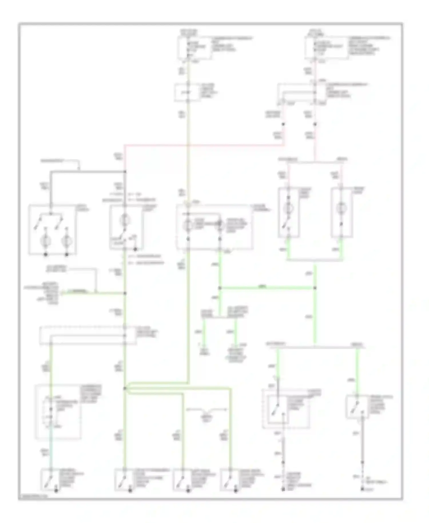 Integra Acura III (1993-2001): Courtesy lamps circuit