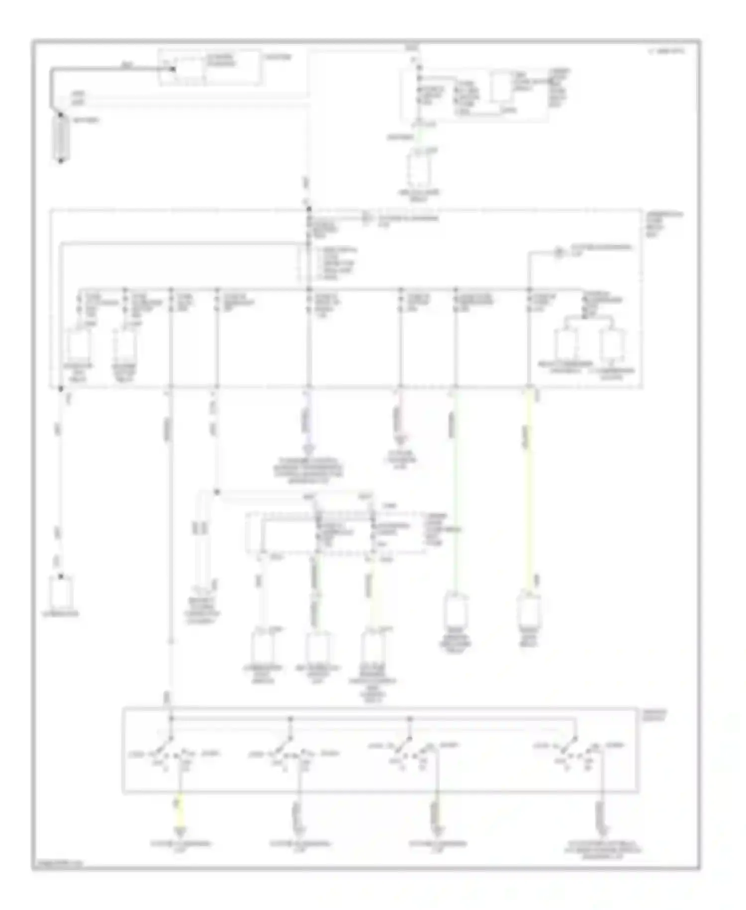 Integra Acura III (1993-2001): Power distribution circuit (1 of 4)